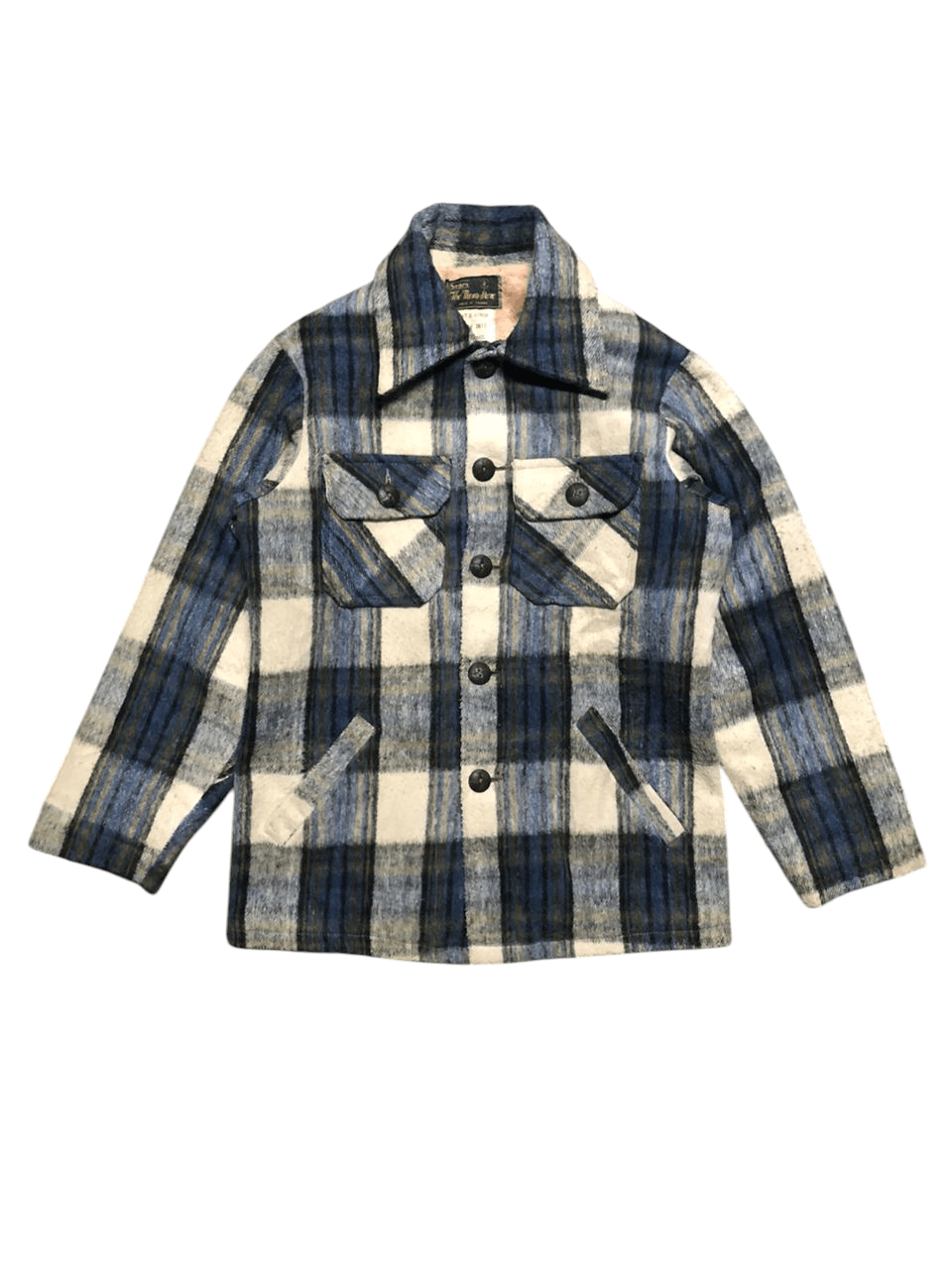 Sears Vintage Sears The Man's Store Wool Flannel Jacket Rare Size US S / EU 44-46 / 1 - 1 Thumbnail