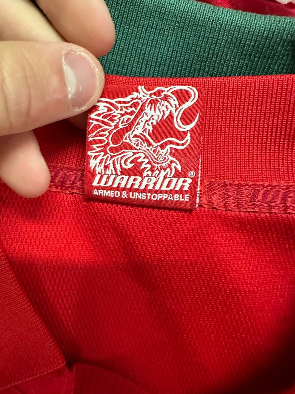 Vintage LIVERPOOL WARRIOR SOCCER JERSEY Size US L / EU 52-54 / 3 - 4 Thumbnail