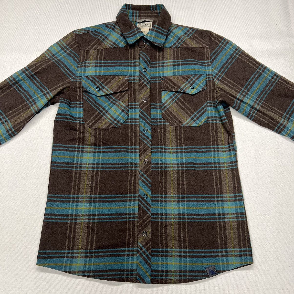 L.L. Bean L.L. Bean Flannel Shirt Plaid Brown Button Up Long Sleeve Size US S / EU 44-46 / 1 - 2 Thumbnail