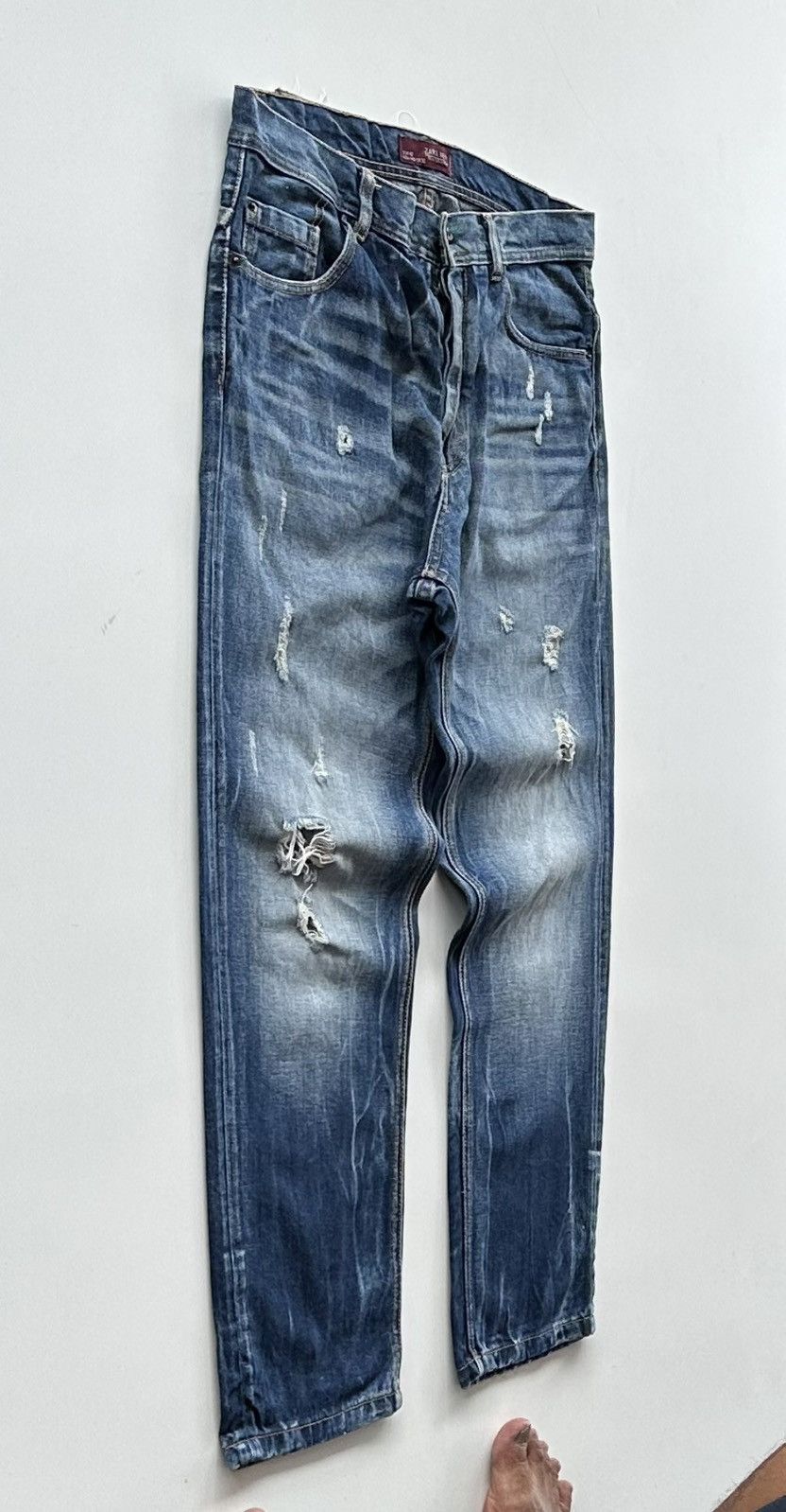 Zara Zara Distressed Denim Size US 34 / EU 50 - 10 Thumbnail