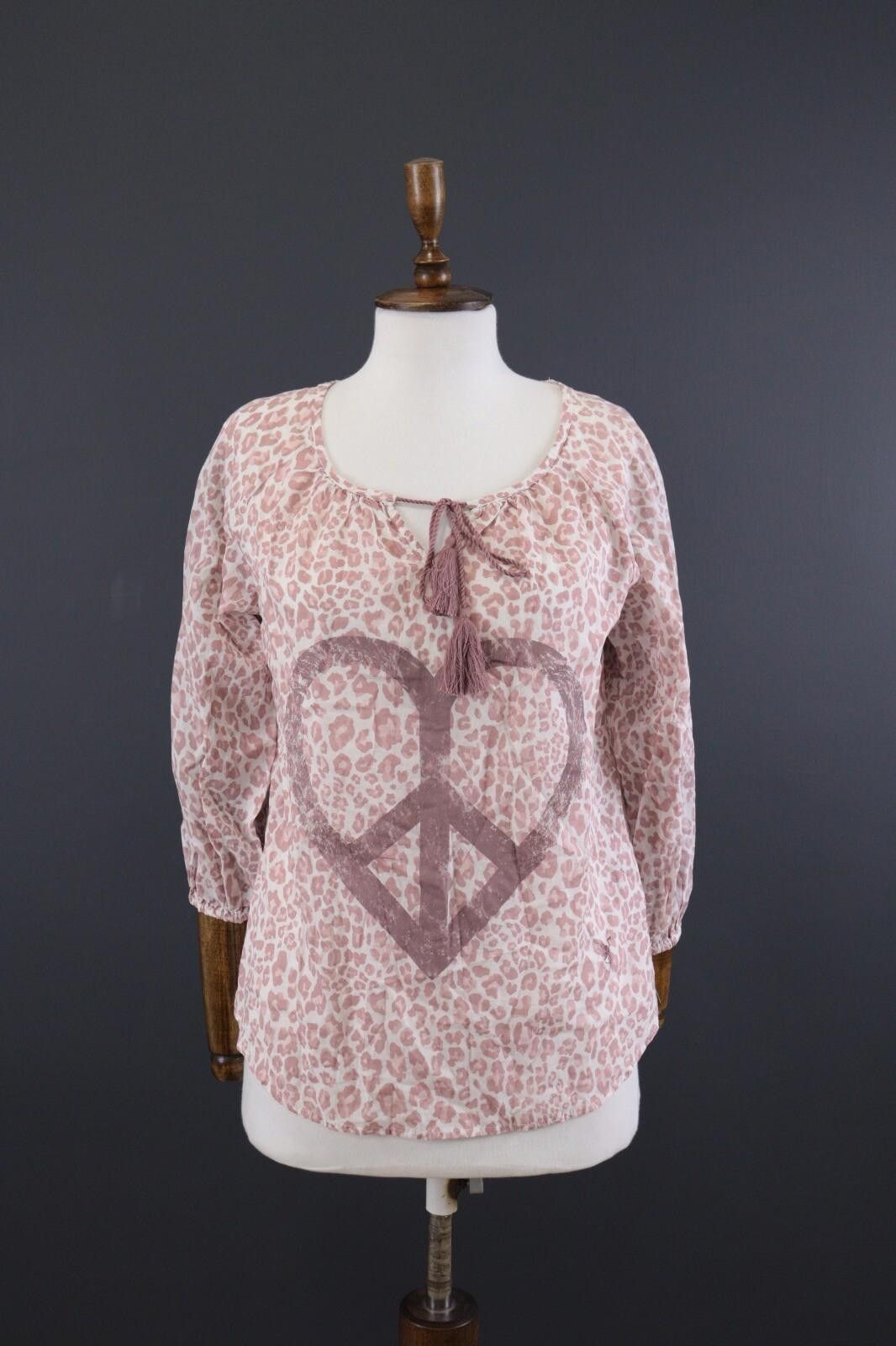 Designer Emily Van Den Bergh Pink Animal Blouse Shirt Size 36 / S Size S / US 4 / IT 40 - 1 Thumbnail