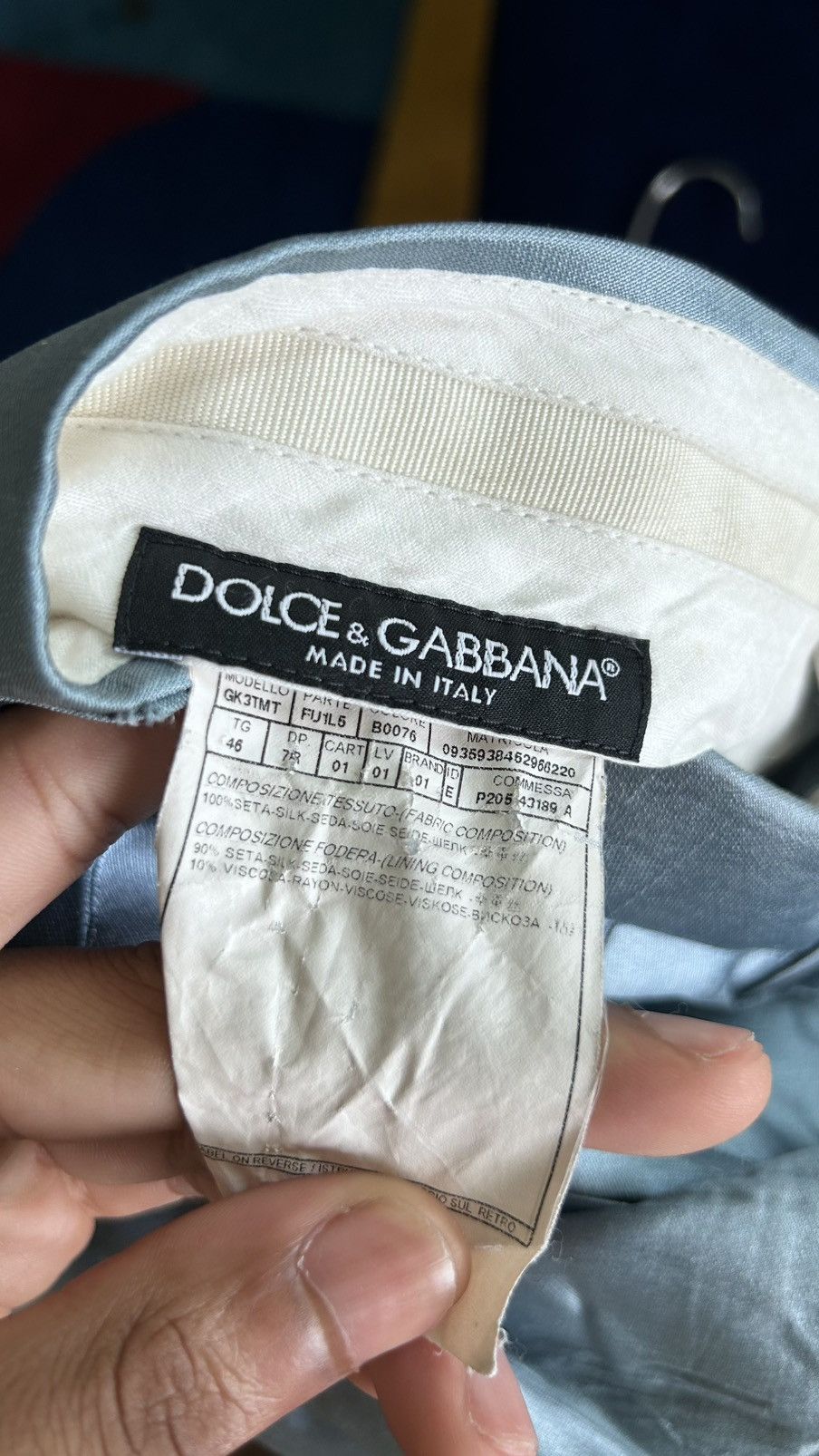 Dolce & Gabbana Dolce & Gabbana GK3TMT Men's Silk Suit Jacket Size 36R - 3 Thumbnail