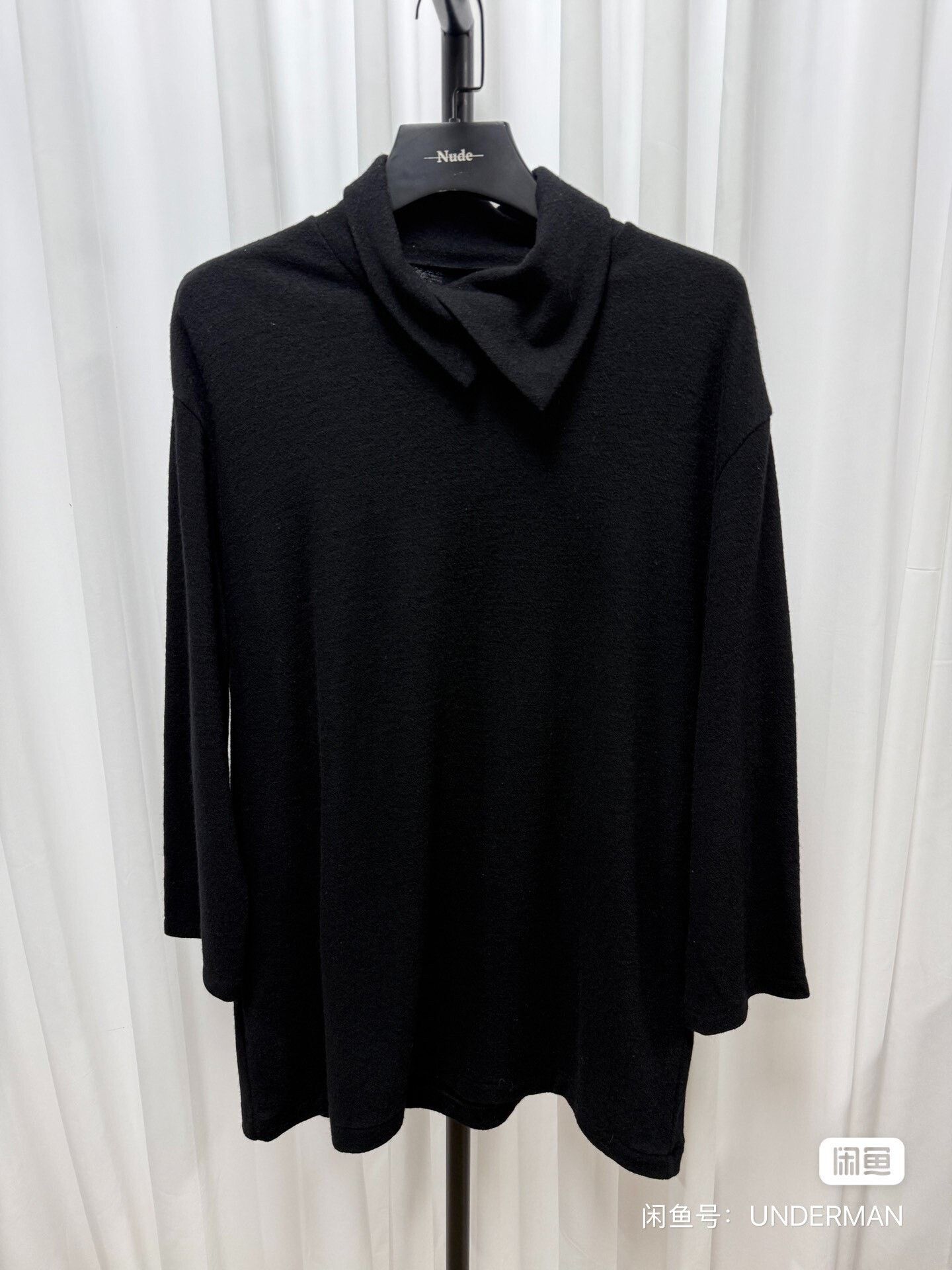 Yohji Yamamoto Yohji Yamamoto Black Wool Turtleneck Size US L / EU 52-54 / 3 - 1 Thumbnail