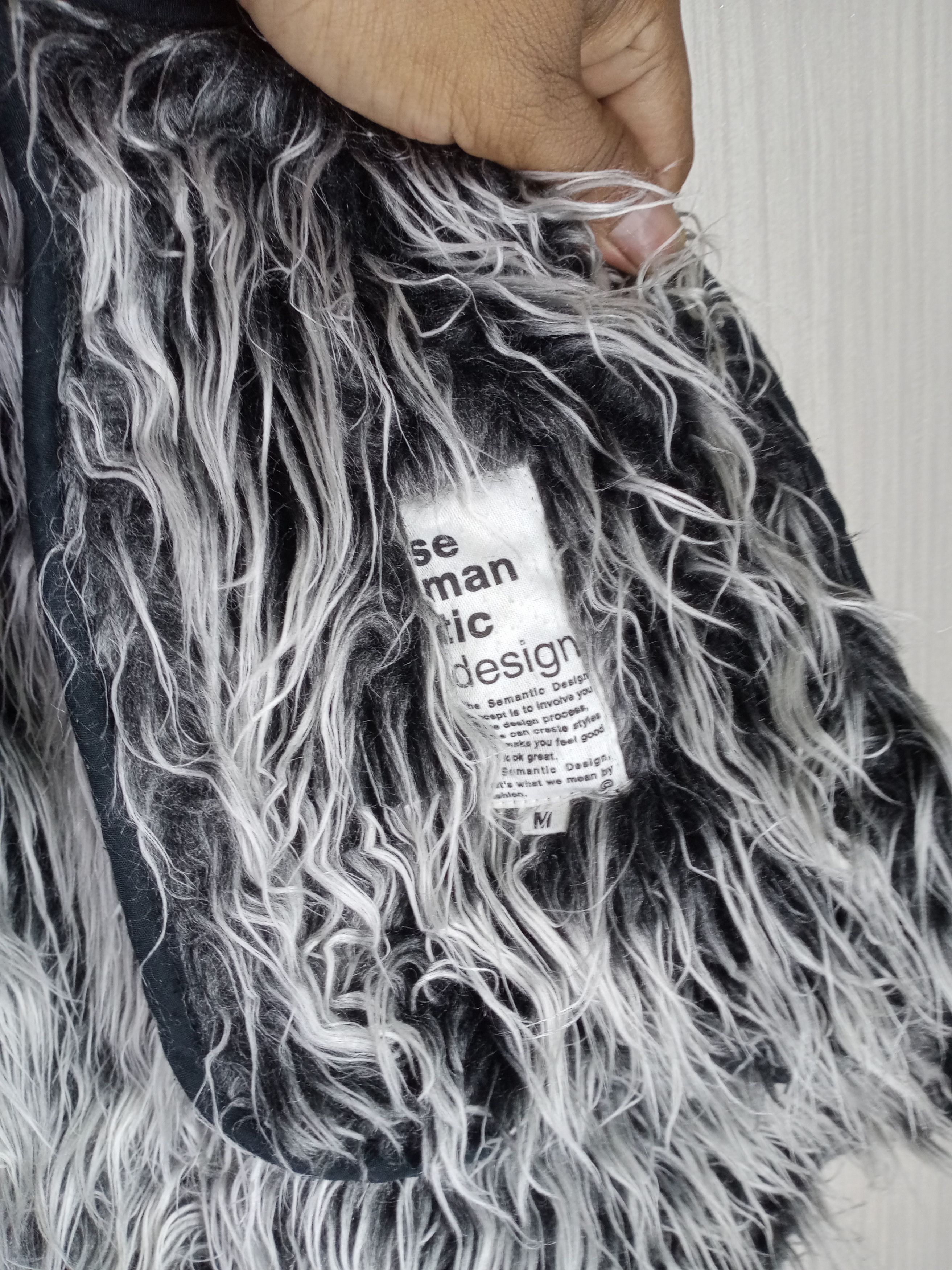 semanticdesign Rare Semantic Design Faux Fur Jacket Size US M / EU 48-50 / 2 - 9 Thumbnail