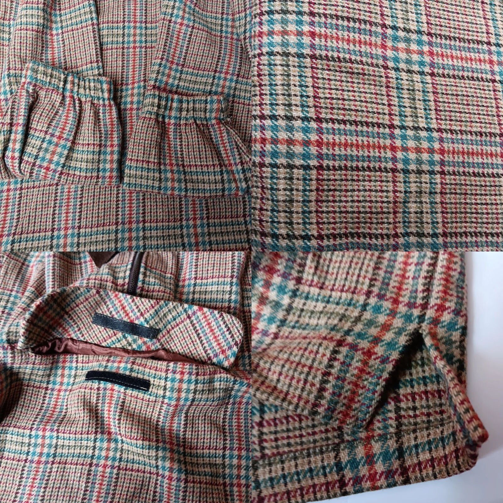Vintage VINTAGE Carol Little Jacket M Wool Blnd Pullover Brown Plaid Academia 1/4 Zip Mens? Size M / US 6-8 / IT 42-44 - 9 Thumbnail