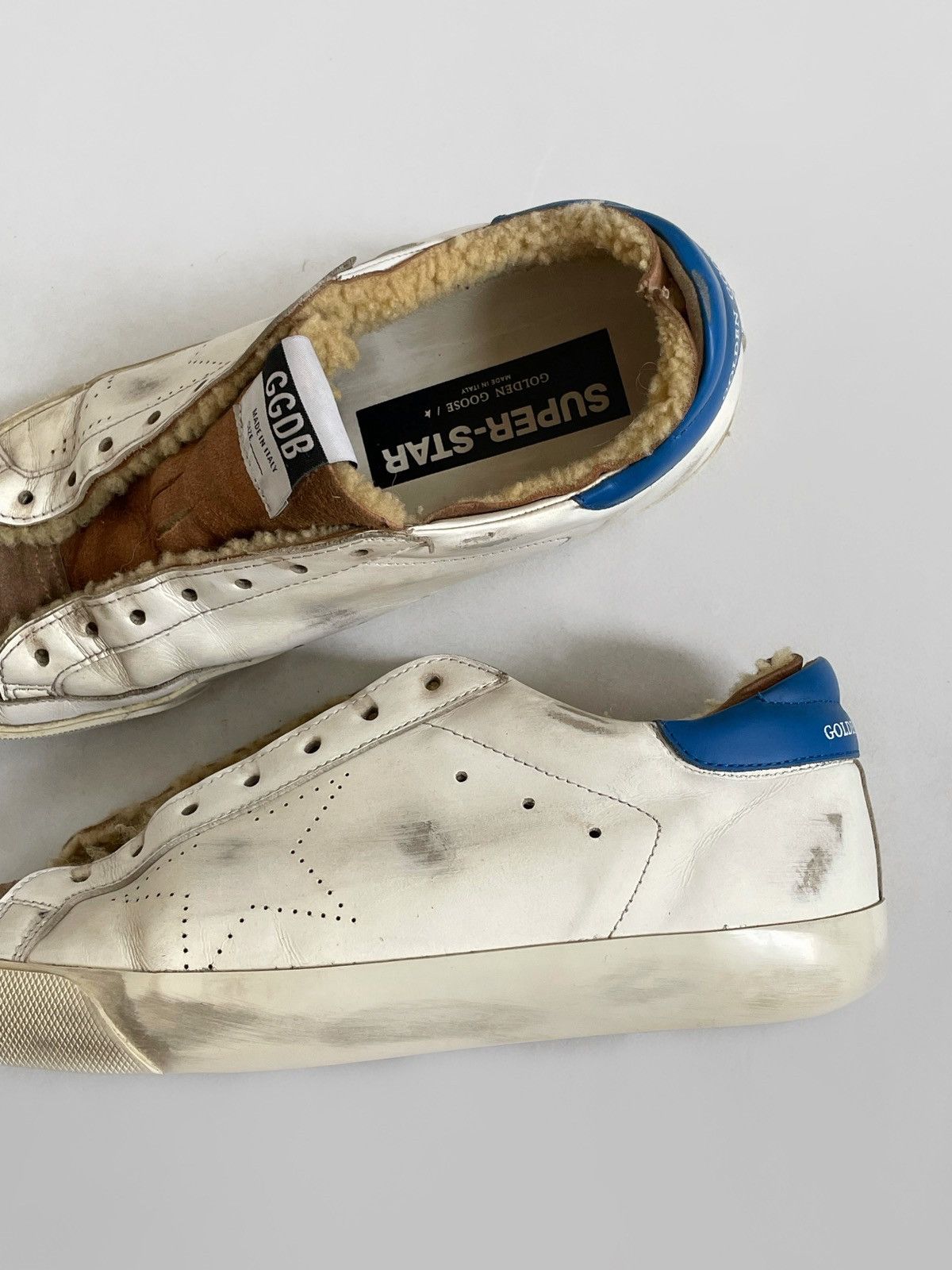 Golden Goose Golden Goose Super-Star leather/fur sneakers Size US 9 / EU 42 - 7 Thumbnail