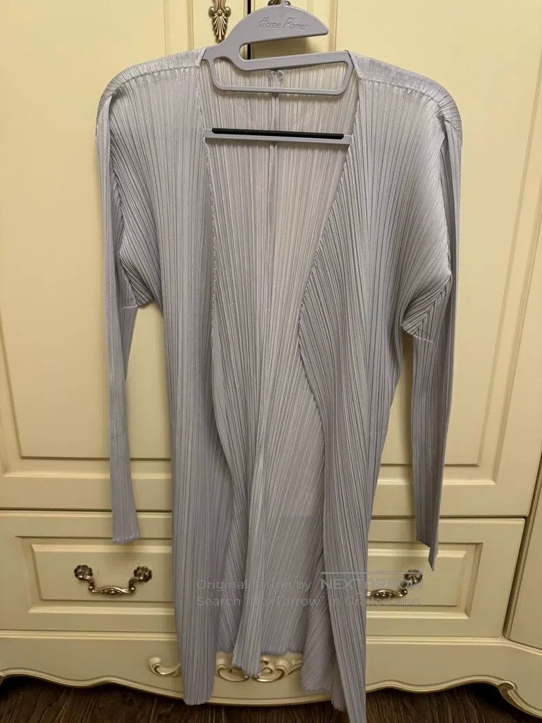 Issey Miyake Issey Miyake Mid-length Pleated Cardigan Size L / US 10 / IT 46 - 3 Thumbnail