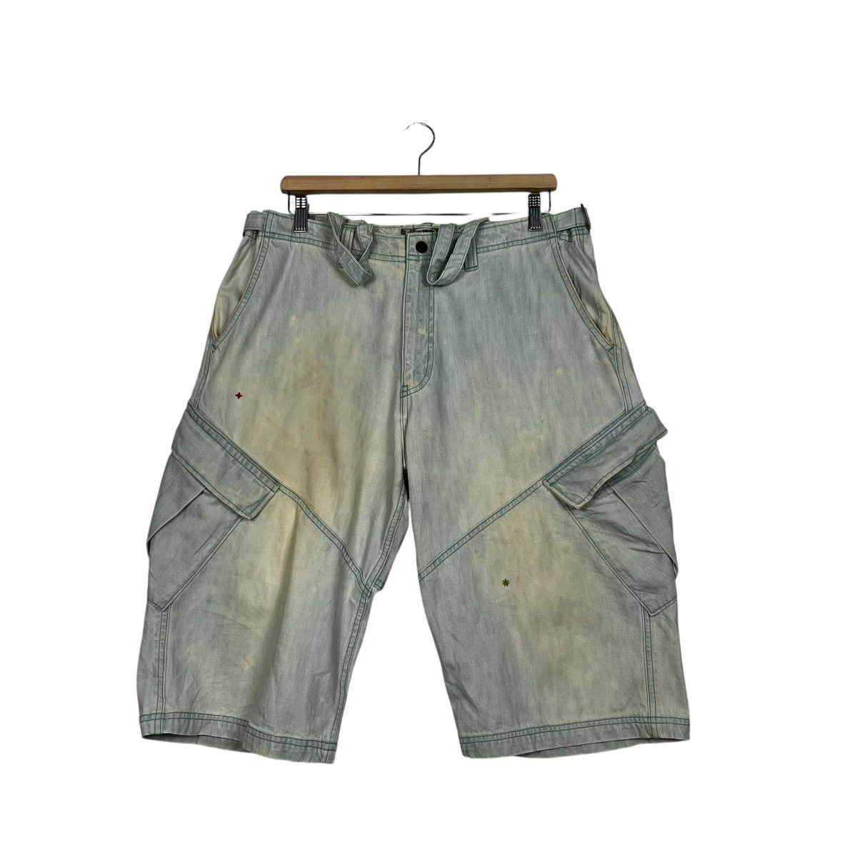 Japanese Brand Vintage Balance Wear Design Short Denim Size US 34 / EU 50 - 1 Thumbnail