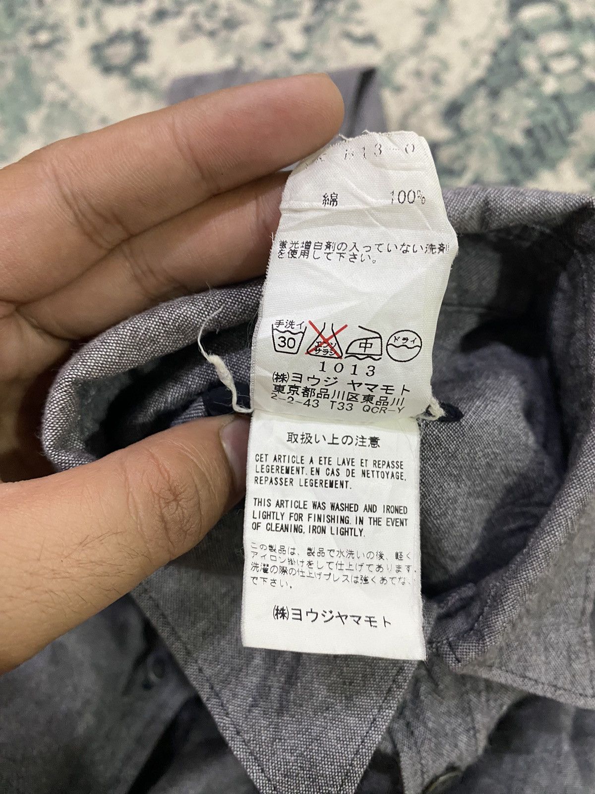 Yohji Yamamoto Y’s By Yohji Yamamoto Collar Cotton L/S Shirt Size US M / EU 48-50 / 2 - 6 Thumbnail