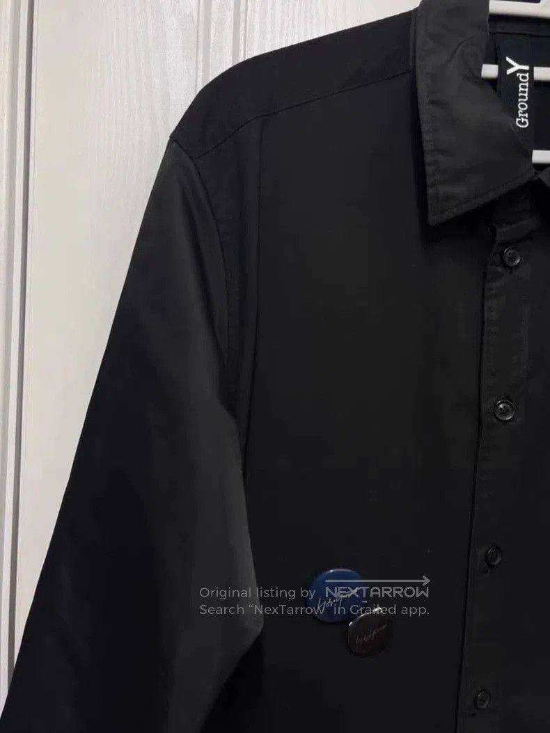 Yohji Yamamoto Yohji GroundY paneled long shirt trench coat. Size US M / EU 48-50 / 2 - 4 Thumbnail