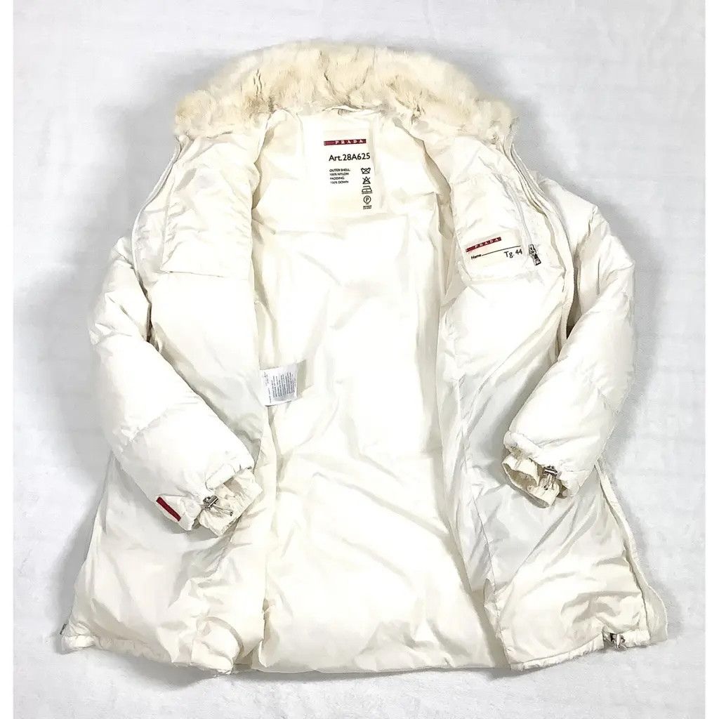 Prada Cream white Prada Puffer Down Coat Size M / US 6-8 / IT 42-44 - 4 Thumbnail