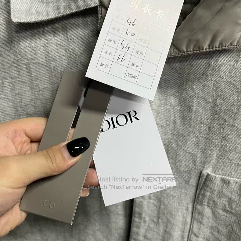 Dior Dior Gray printed long-sleeved letter solid color shirt Size US S / EU 44-46 / 1 - 2 Thumbnail