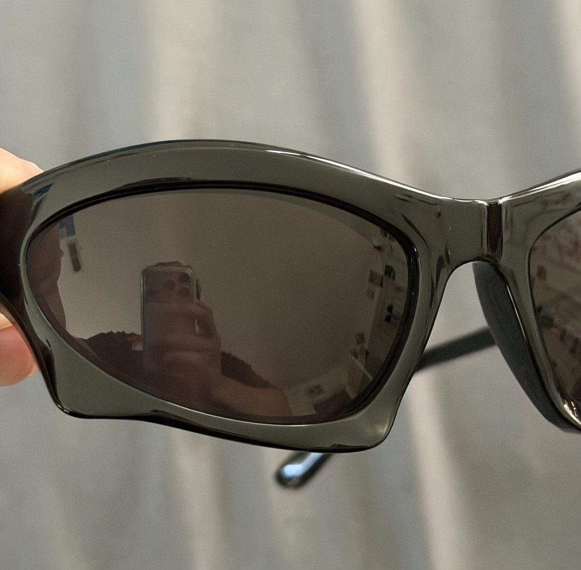 Balenciaga Balenciaga Bat Rectangle Sunglasses Size ONE SIZE - 9 Thumbnail