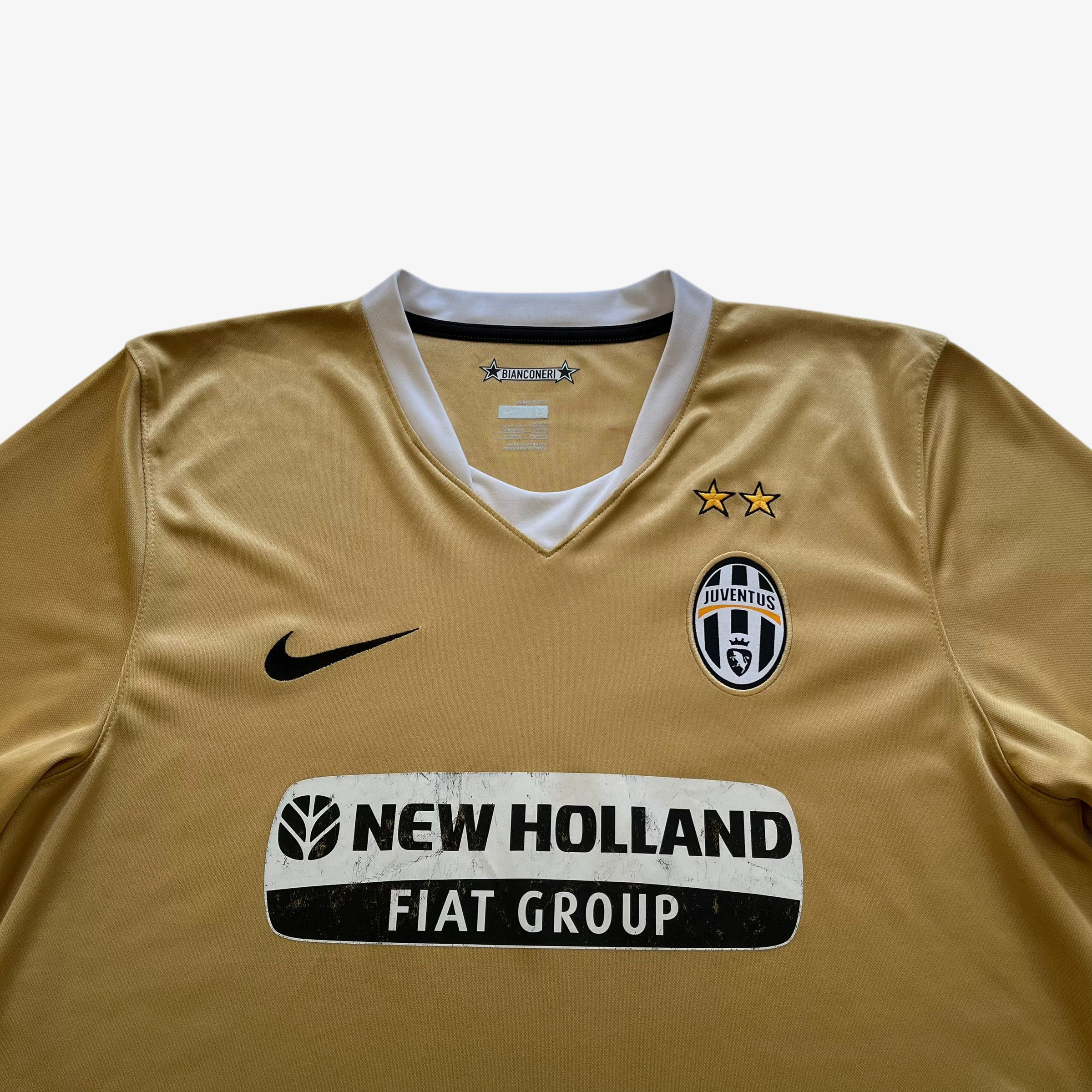 Nike Vintage Nike 2008 Juventus Del Piero Gold Football Jersey Size US L / EU 52-54 / 3 - 4 Thumbnail