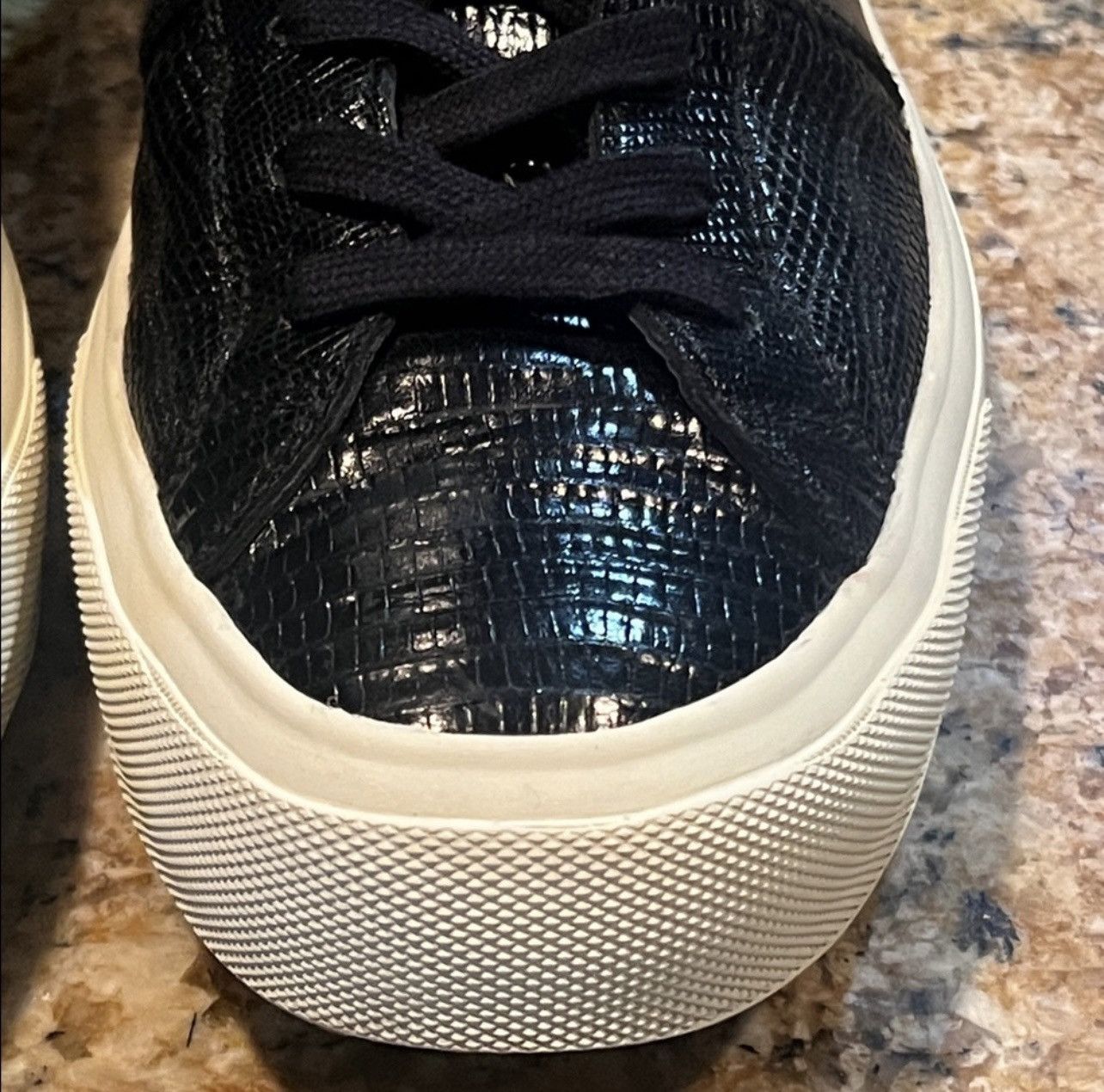 Tom Ford Tom Ford Men’s Black Cambridge Lizard Skin Sneakers Size US 12 / EU 45 - 10 Thumbnail