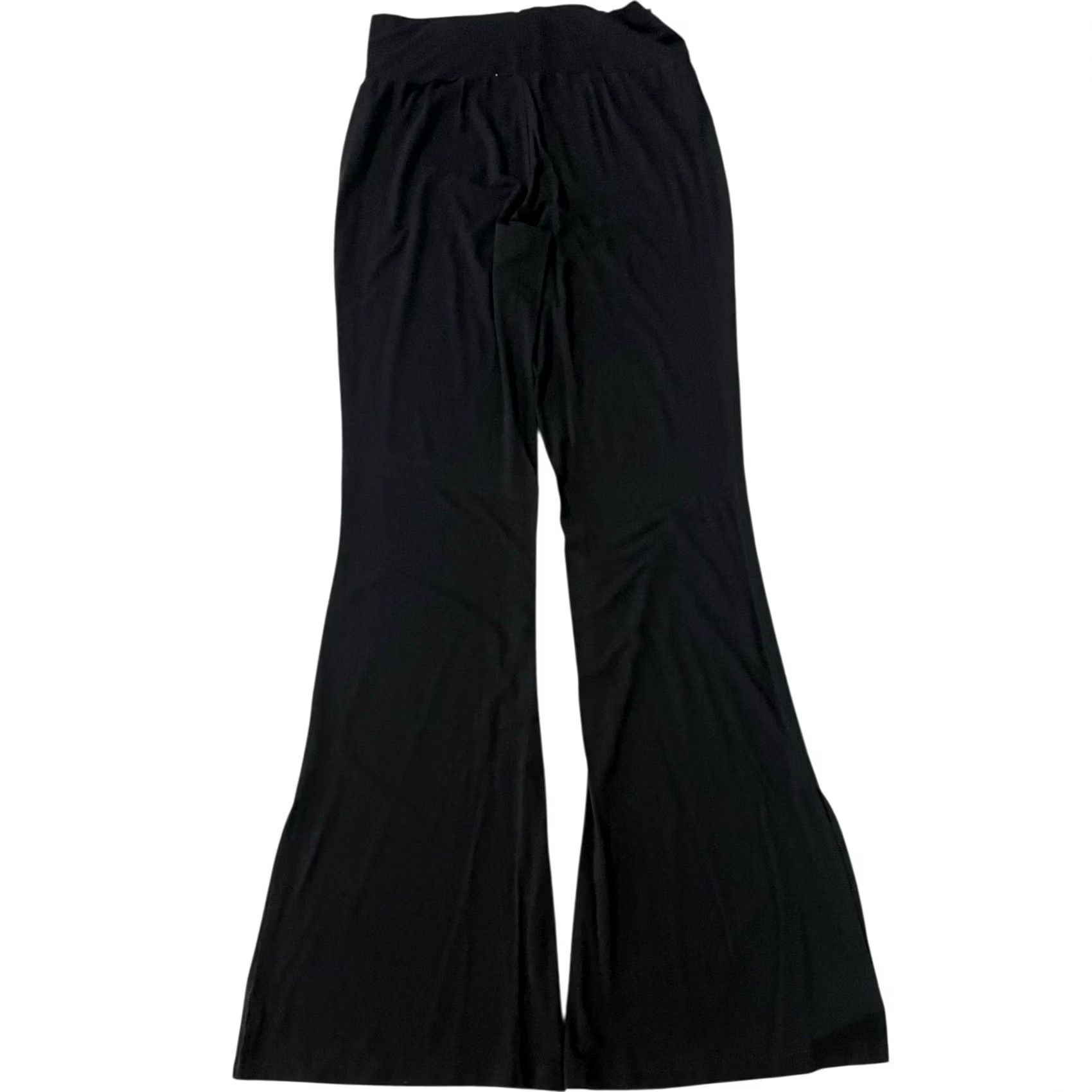 Vintage Waverles Black Fit & Flare Pants XL Bamboo Spandex Elongating Slit Ankle Lightweight Womens Regular Size XL Pants Slim Fit Flared Size 40" / US 18 - 4 Thumbnail