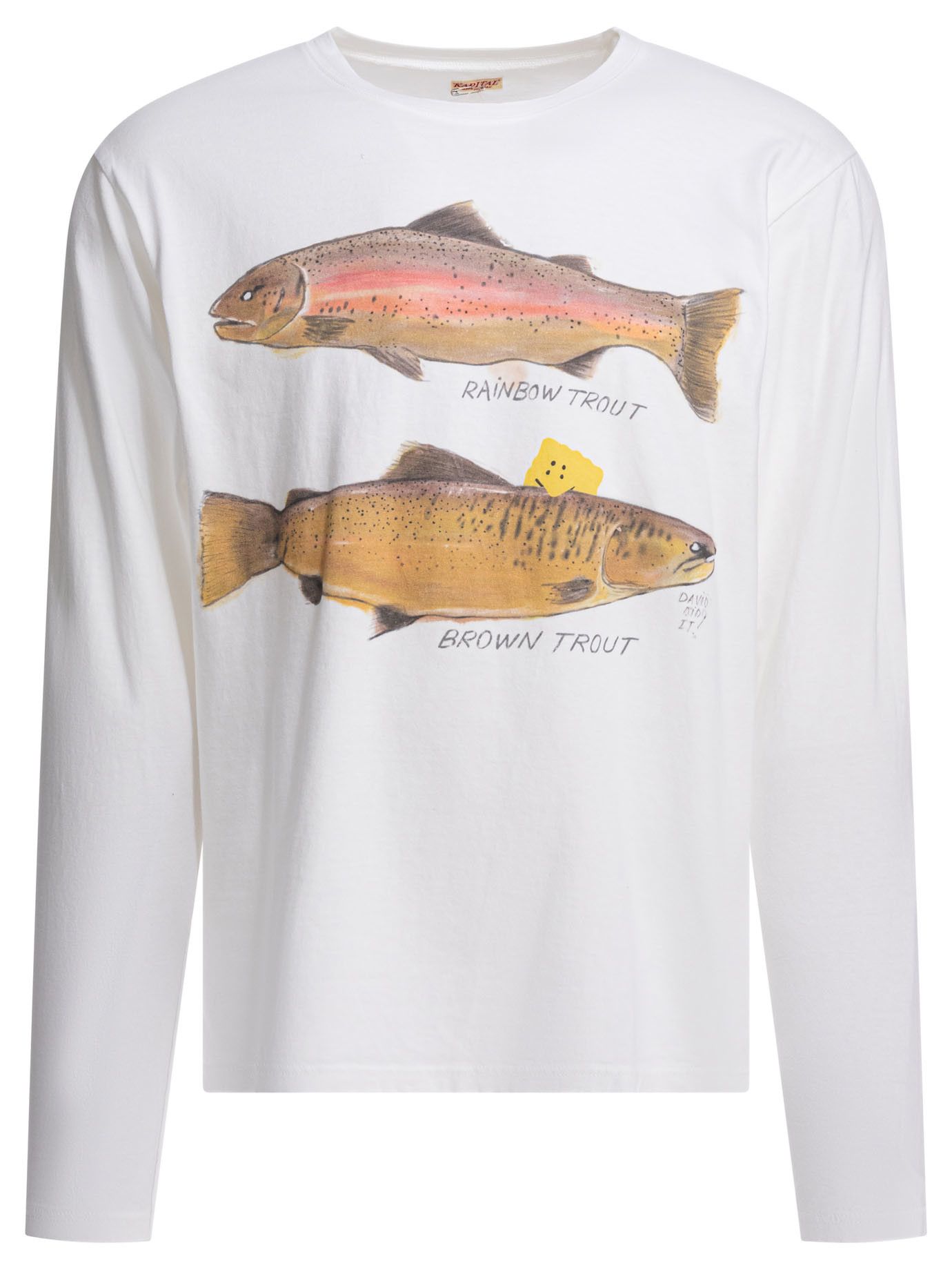 Kapital Two Trout Peckish Rainbow T-Shirt tag size 4 Men - USA Duties Paid