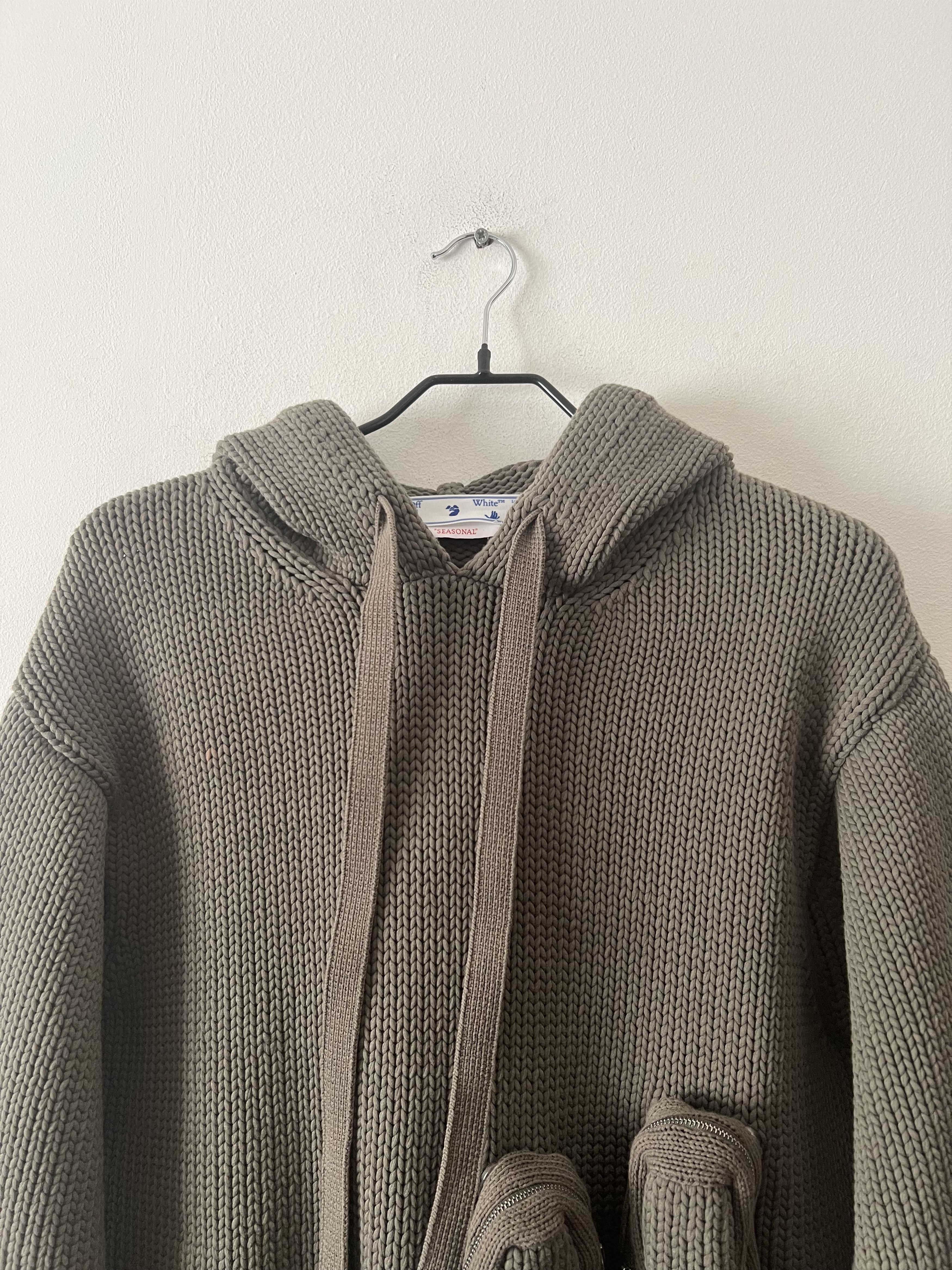 Off-White Virgil Alboh SS22 Tactical Knit Hoodie Size US M / EU 48-50 / 2 - 5 Thumbnail