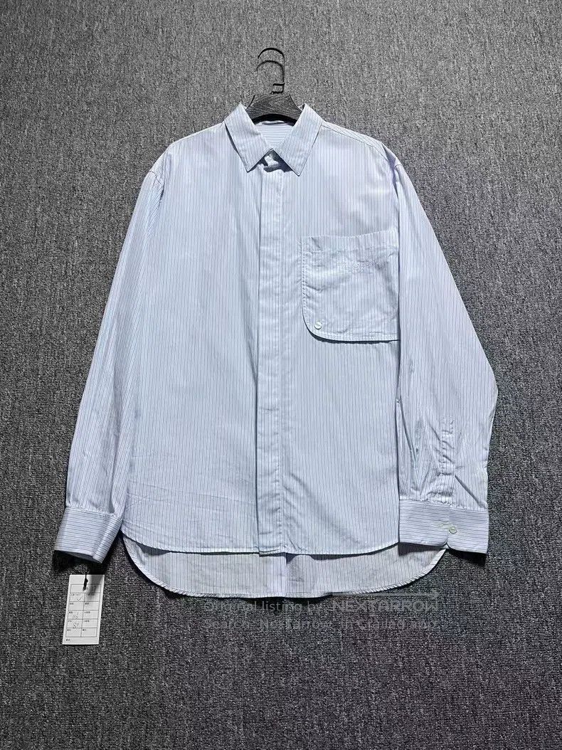 Dior Dior size 37 Striped Embroidery Logo Shirt Size US S / EU 44-46 / 1 - 1 Thumbnail