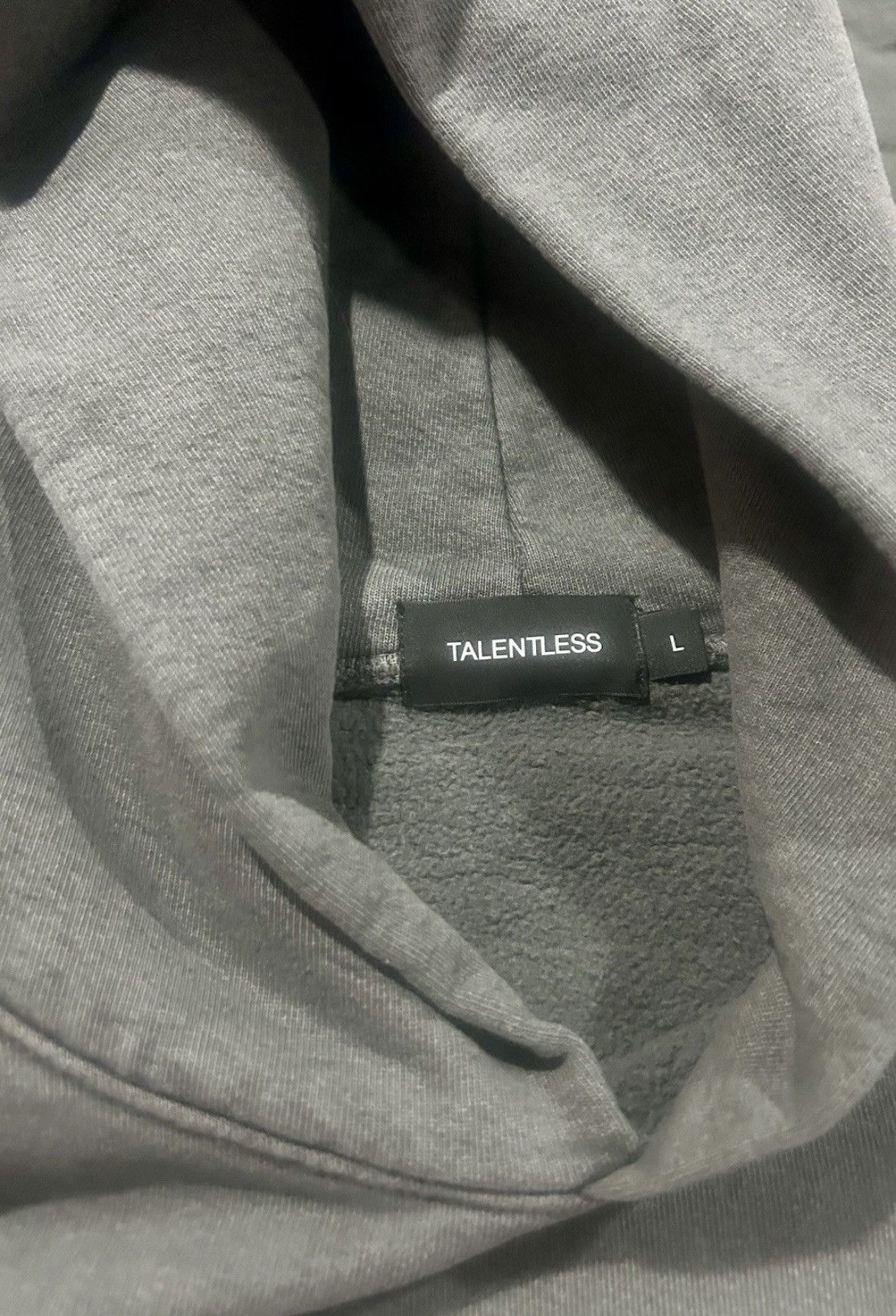 Talentless Talentless Men's Heavyweight Embroidered Hoodie – Steel Grey Size US L / EU 52-54 / 3 - 4 Thumbnail