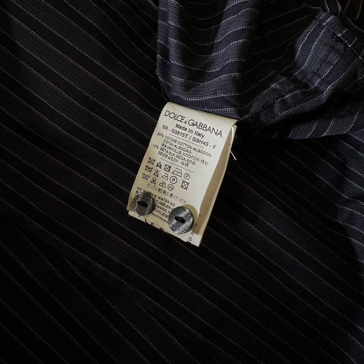 Dolce & Gabbana Dolce & Gabbana Striped Shirt Size US S / EU 44-46 / 1 - 5 Thumbnail