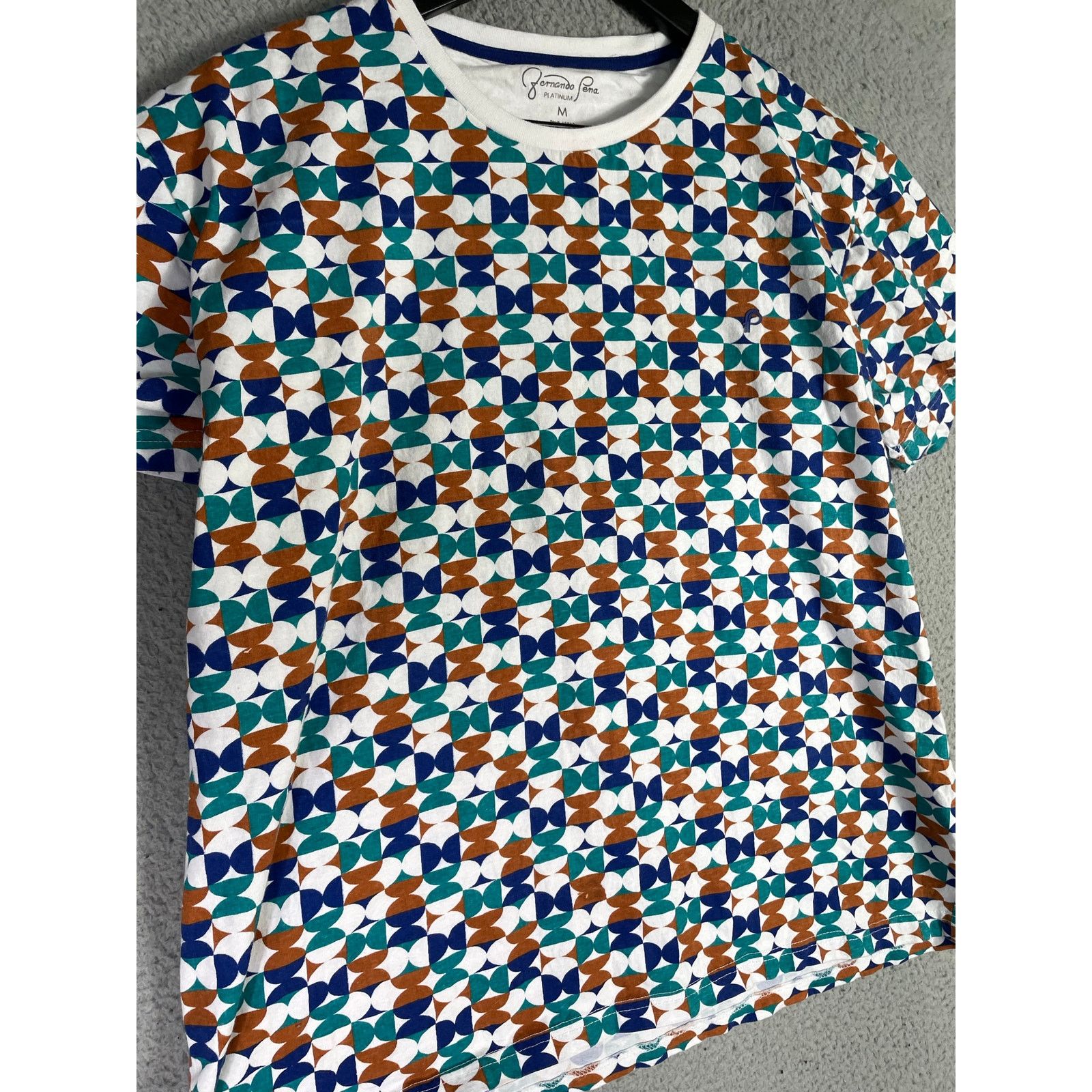 Other Fernando Pena Platinum Geometric Print T-Shirt Men's Medium Size US M / EU 48-50 / 2 - 7 Thumbnail