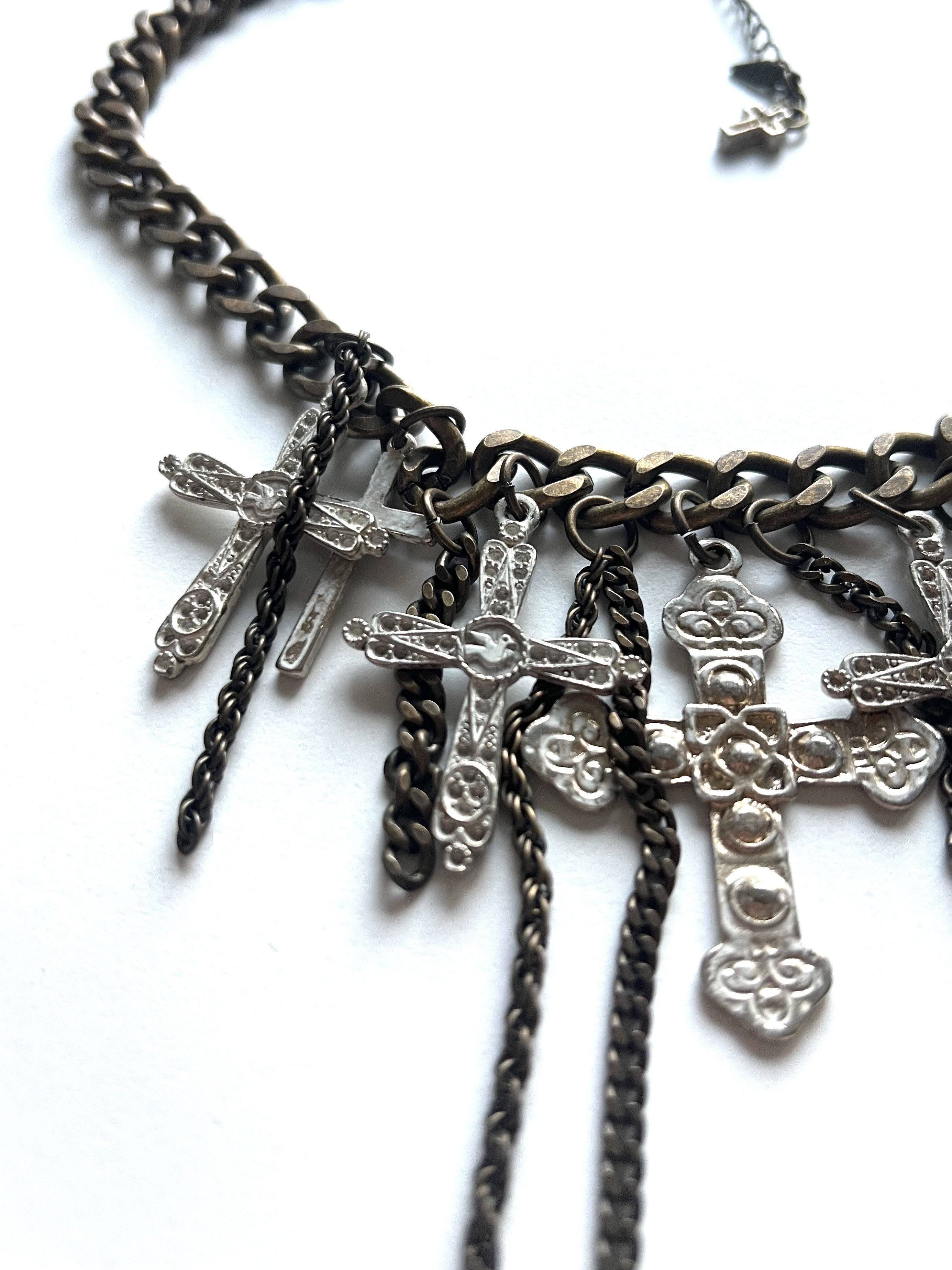 If Six Was Nine × Japanese Brand × KMRii Vintage Japanese multi-cross punk necklace Size ONE SIZE - 3 Thumbnail