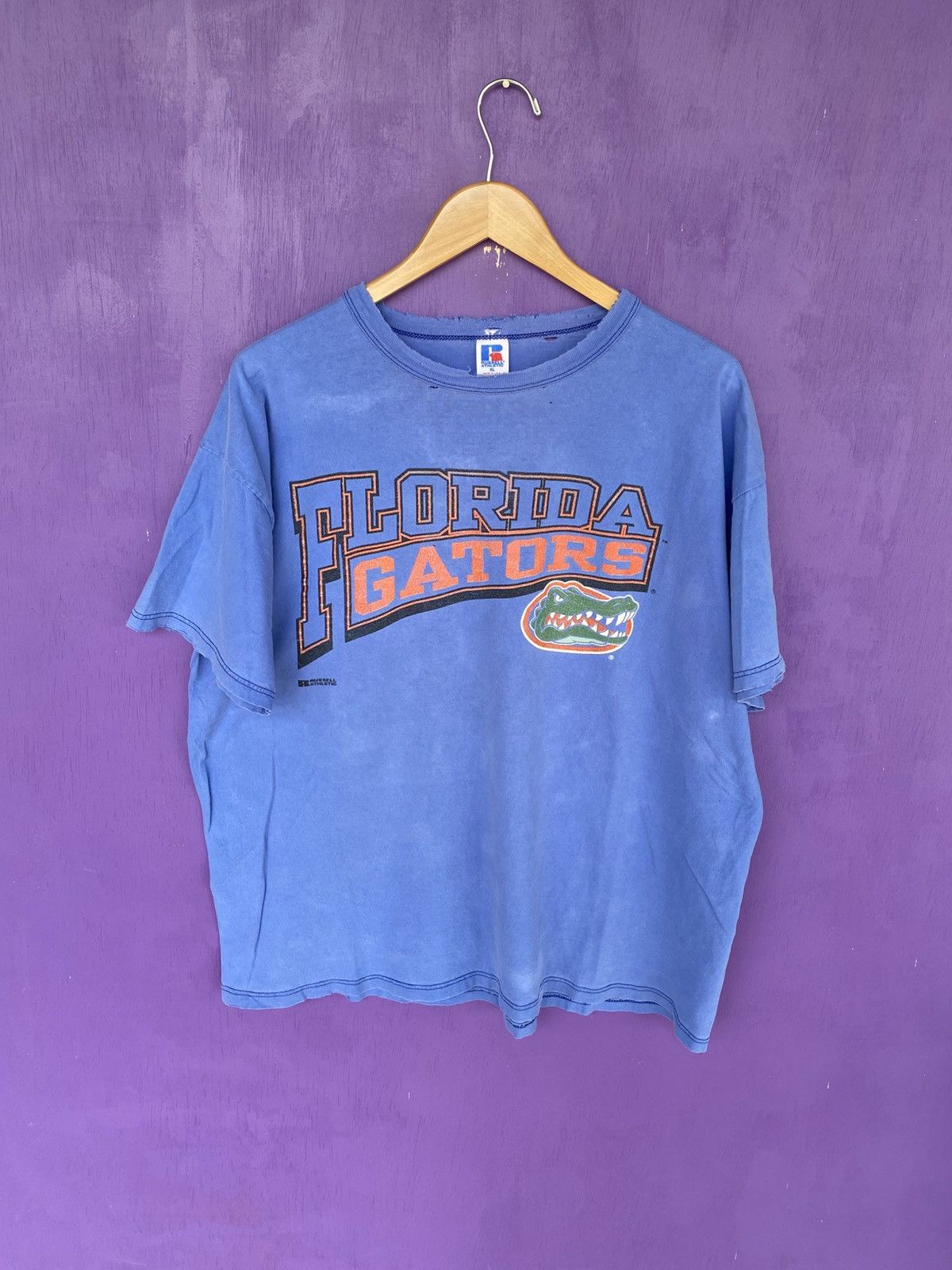 Russell Athletic Vintage 80s Russell athletic Florida gators faded t-shirt Size US XL / EU 56 / 4 - 1 Thumbnail