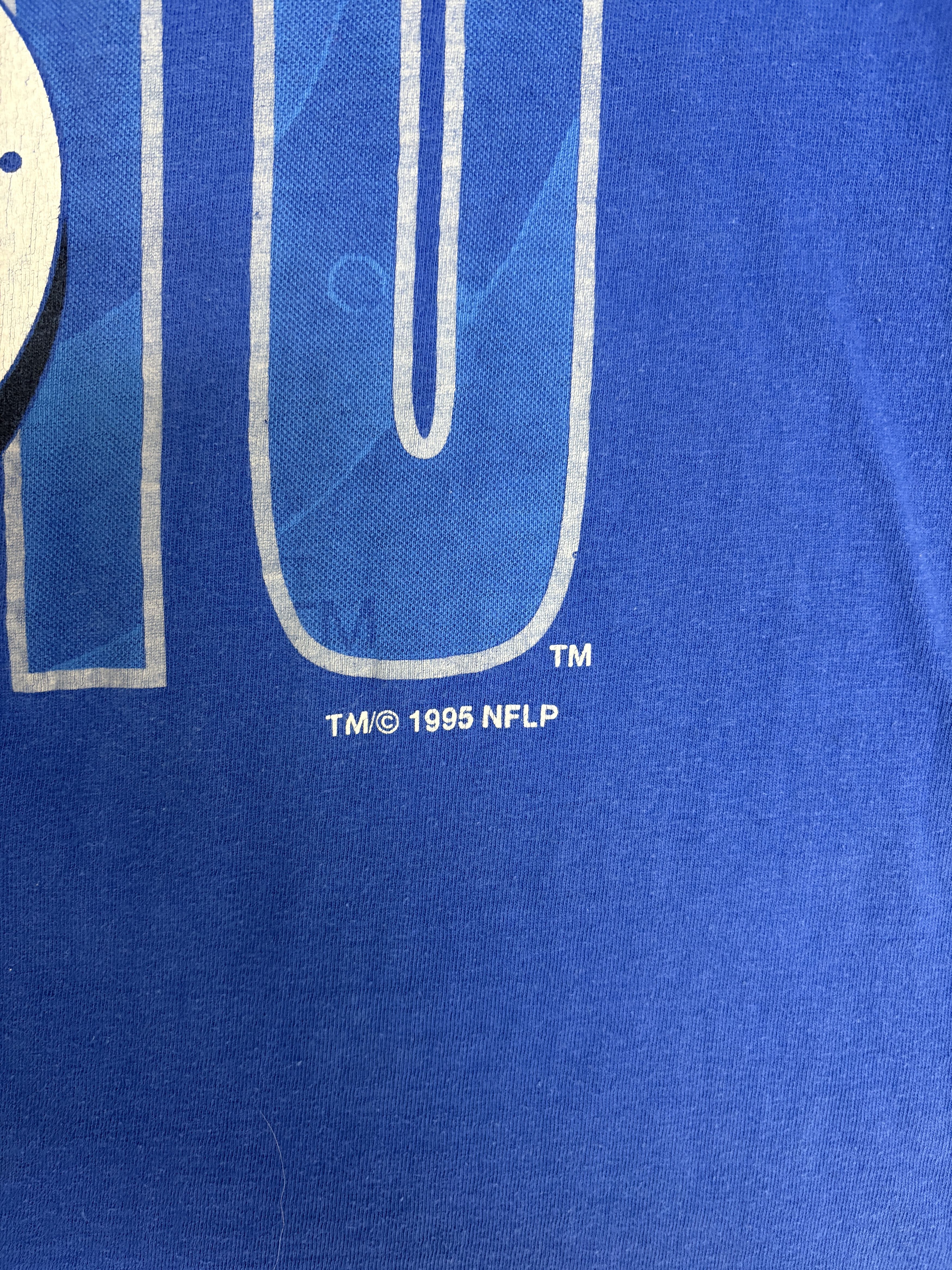 Logo 7 Indianapolis Colts Vintage Blue T-Shirt Tee Size US L / EU 52-54 / 3 - 3 Thumbnail