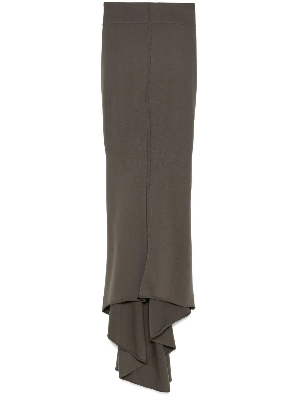 Rick Owens o1y0126 Maxi Skirt in Taupe Size 27" / US 4 / IT 40 - 1 Thumbnail