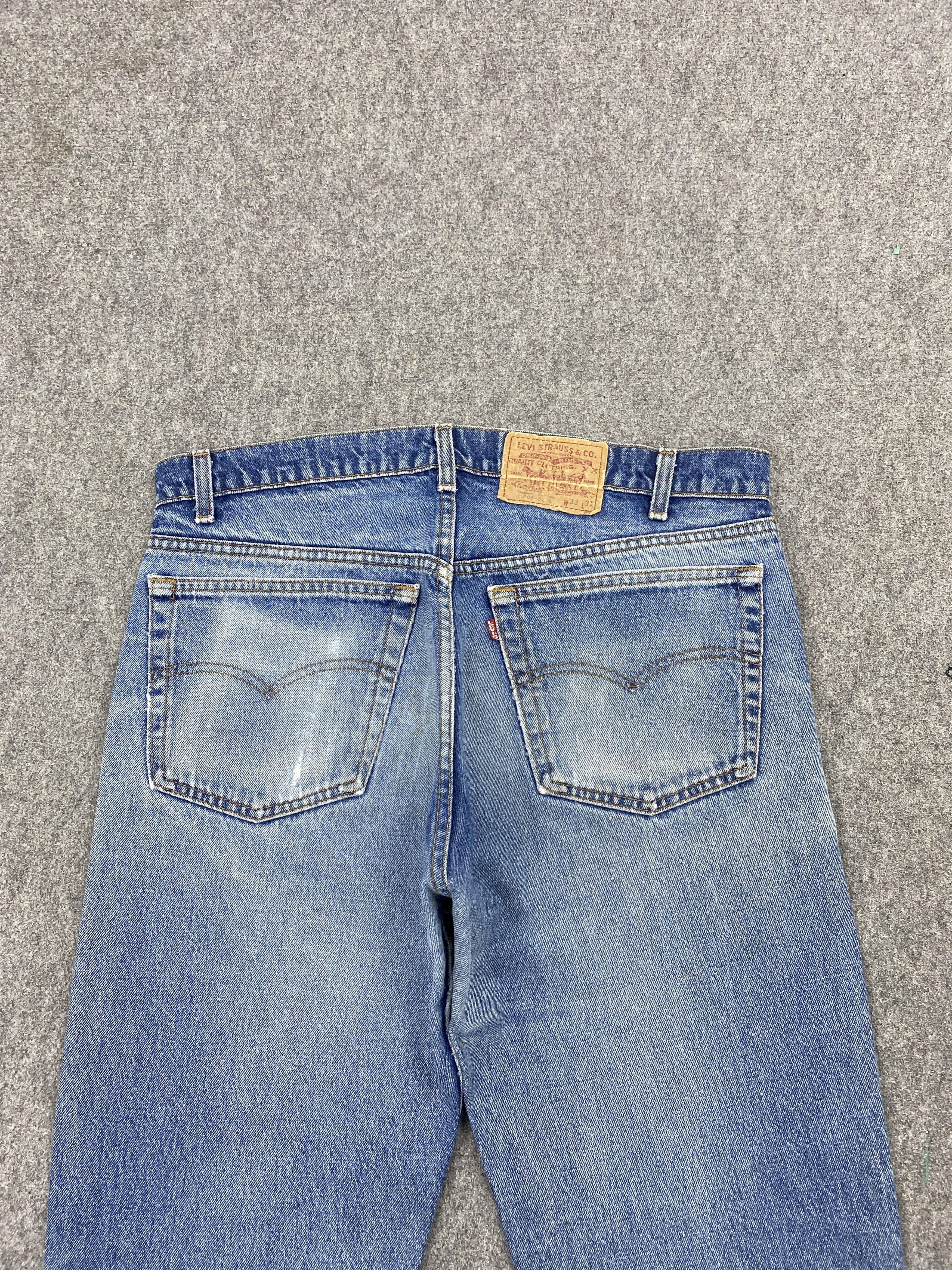 Levi's × Vintage Vintage 80s Levi's 505 Faded Blue Denim Jeans Size US 36 / EU 52 - 4 Thumbnail