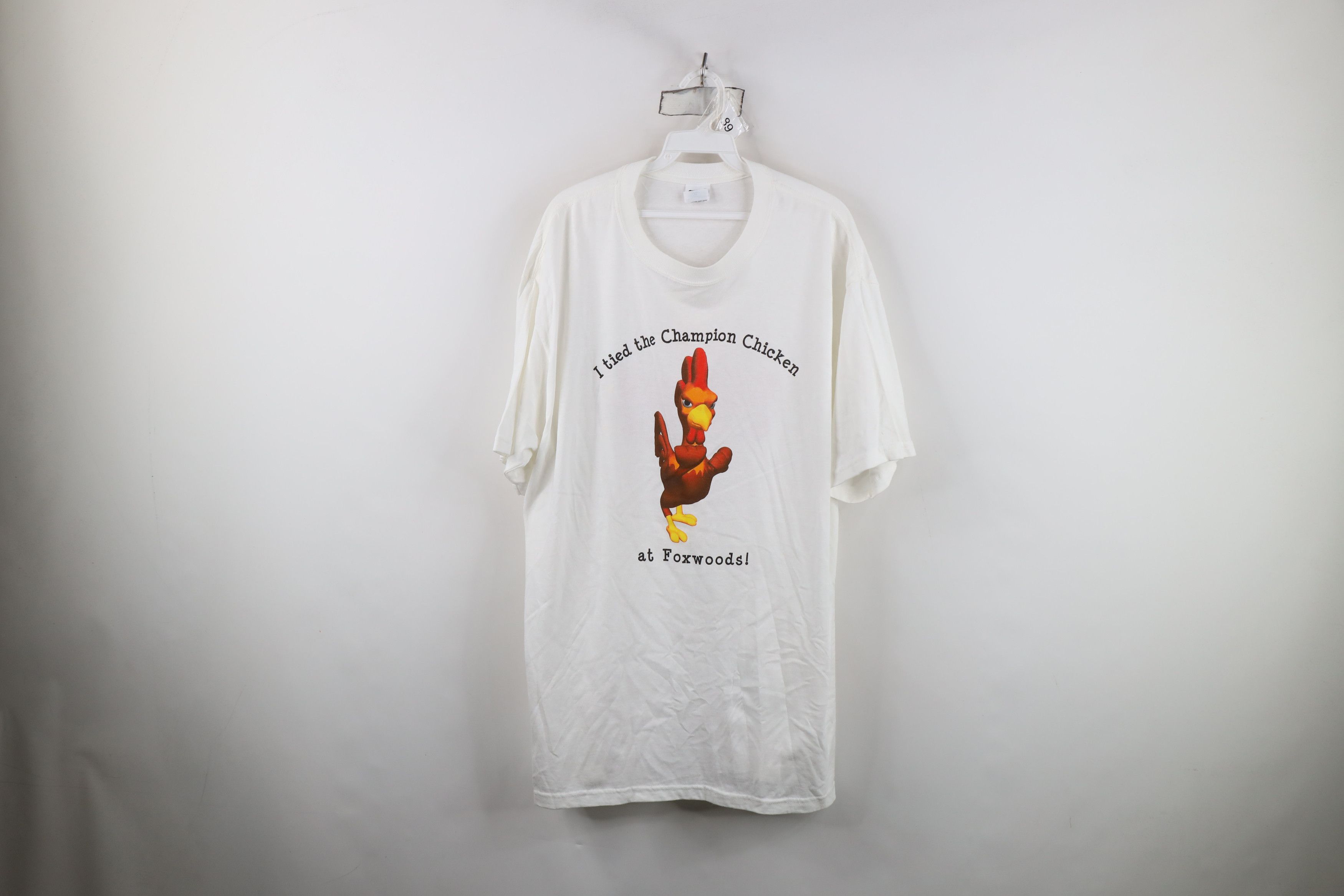 Vintage Vintage Pollo Loco Champion Chicken Challenge T-Shirt White Size US XL / EU 56 / 4 - 1 Thumbnail