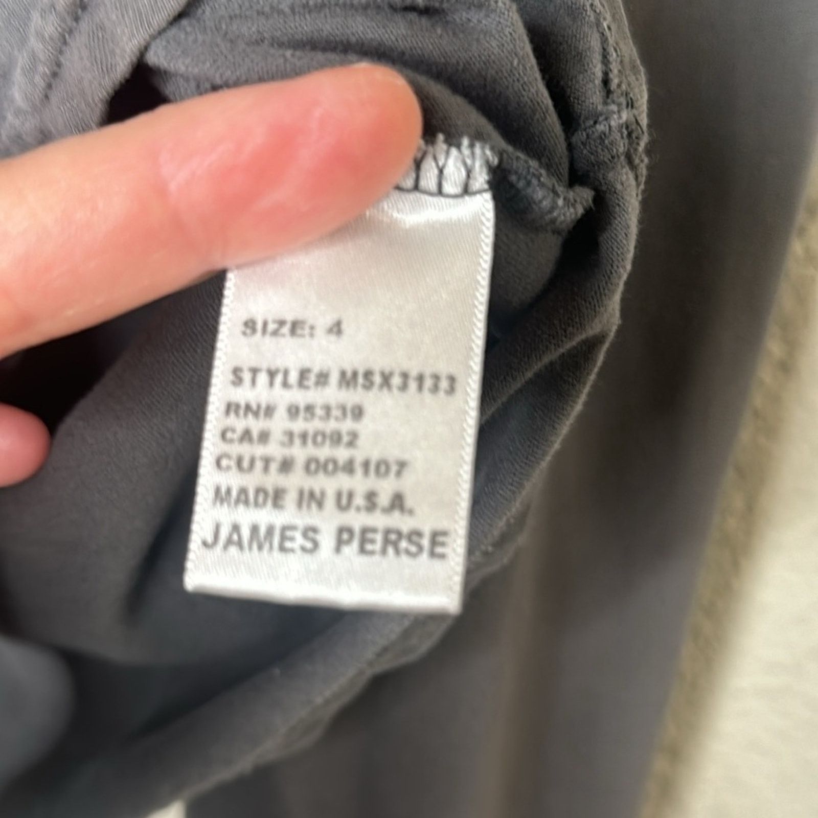 James Perse James Perse Clean Finish Jersey Shirt in Gray Size 4 (XL) Size US XL / EU 56 / 4 - 9 Thumbnail