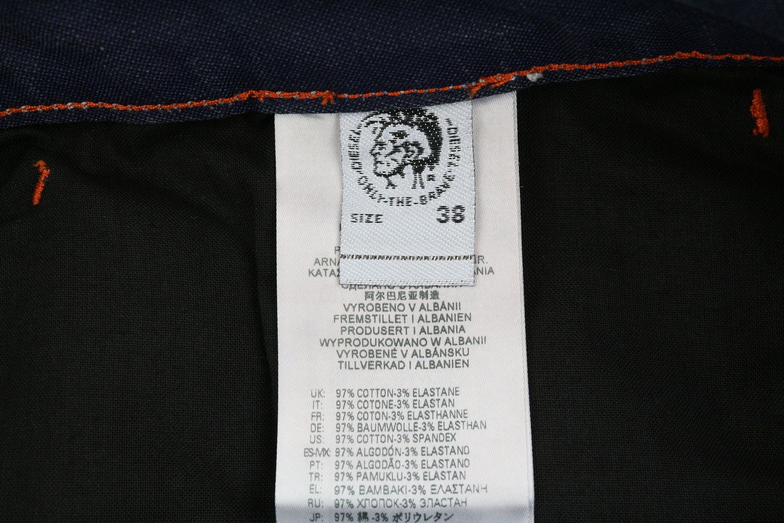 Diesel D-FRANKY CARP JOGG 0EEAW W38 Straight Stretch Jeans 40928 Size US 38 / EU 54 - 7 Thumbnail