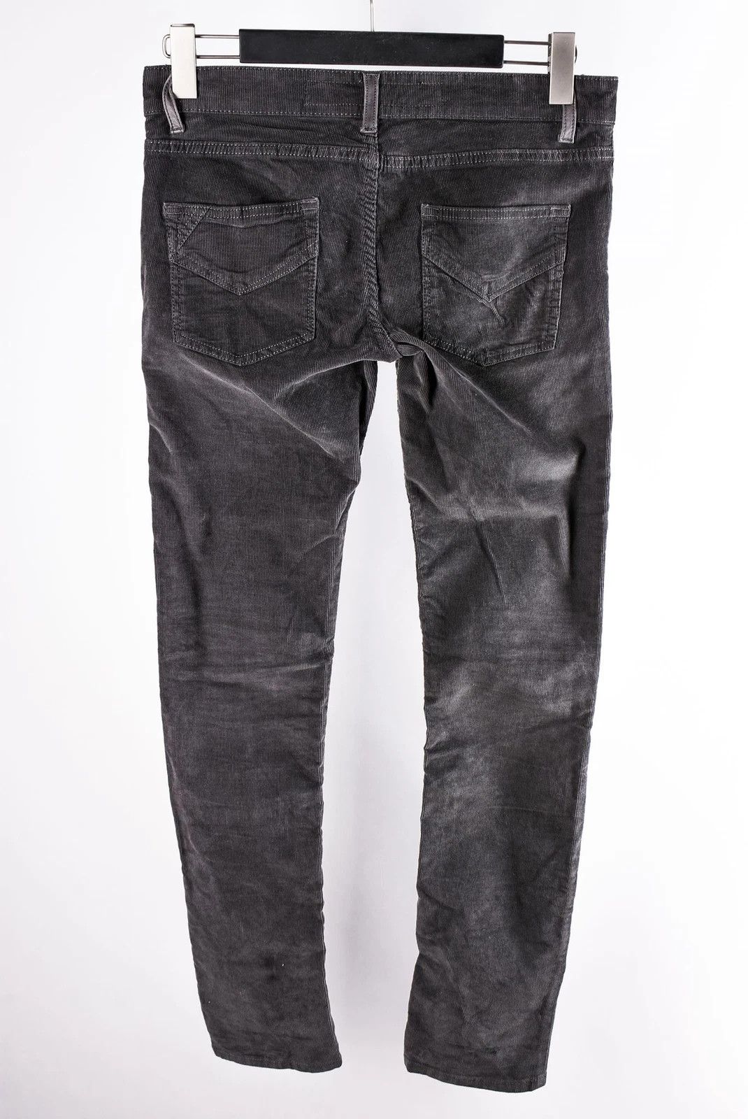 Zadig & Voltaire Women's Zadig & Voltaire Peace Gray Corduroy Jeans W33 L32 Size 31" - 4 Thumbnail