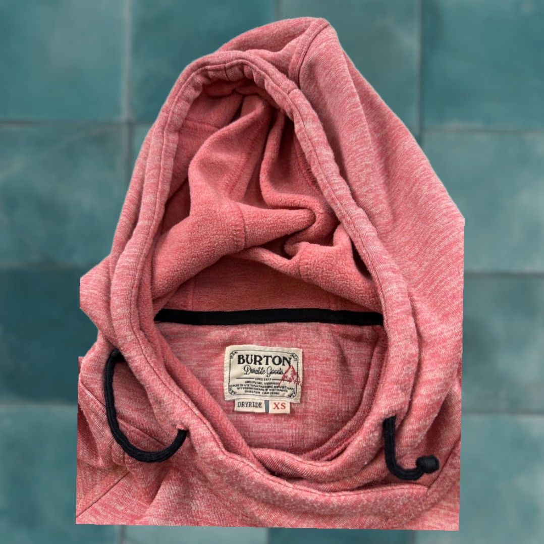 Burton VINTAGE Burton Hoodie Womens XS Heather Red Size XS / US 0-2 / IT 36-38 - 5 Thumbnail