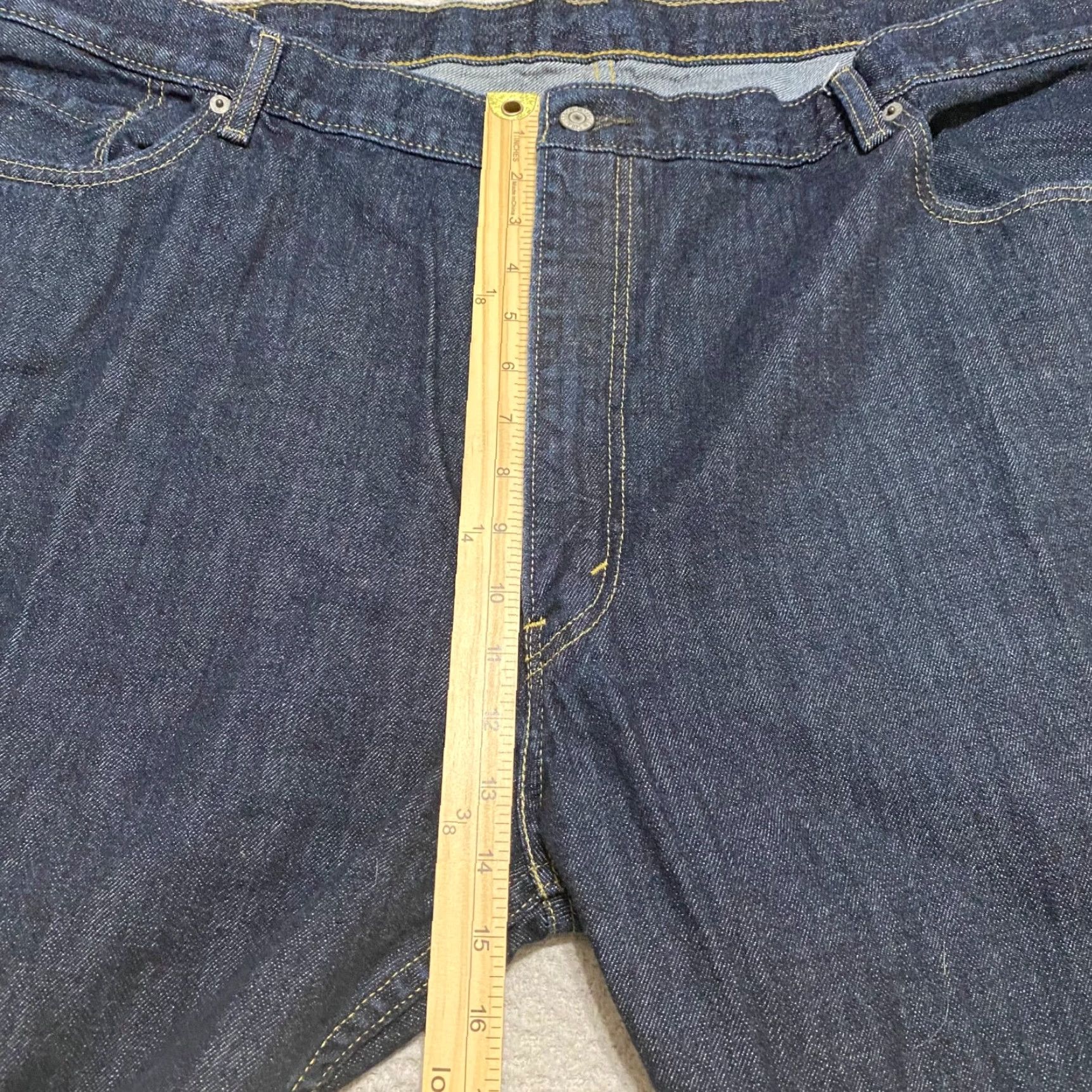 Levi's Levi's 559 Jeans Mens 48x29 Blue Denim Relaxed Straight Dark Wash High Rise Vintage No Size US 32 / EU 48 - 7 Thumbnail