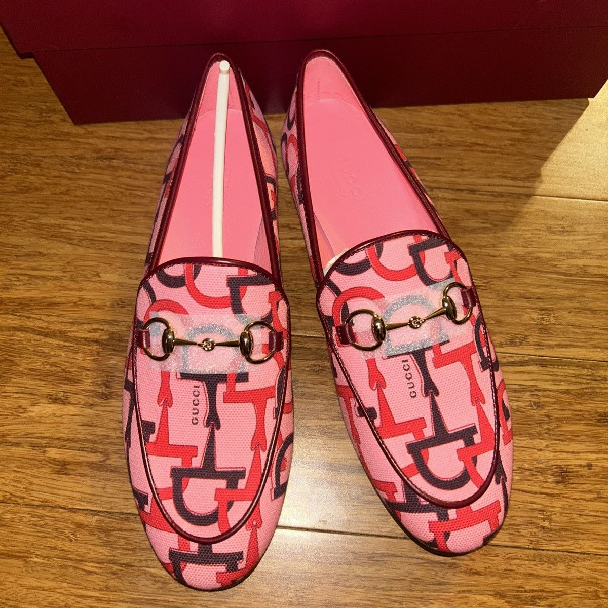 Gucci Gucci Jordaan Loafers Pink Multi size 36 Size US 6 / IT 36 - 6 Thumbnail