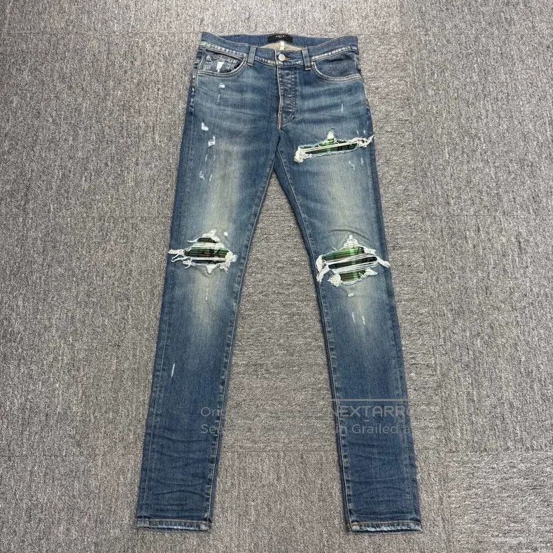 Amiri Size 30 Worn-out damaged and patched jeans