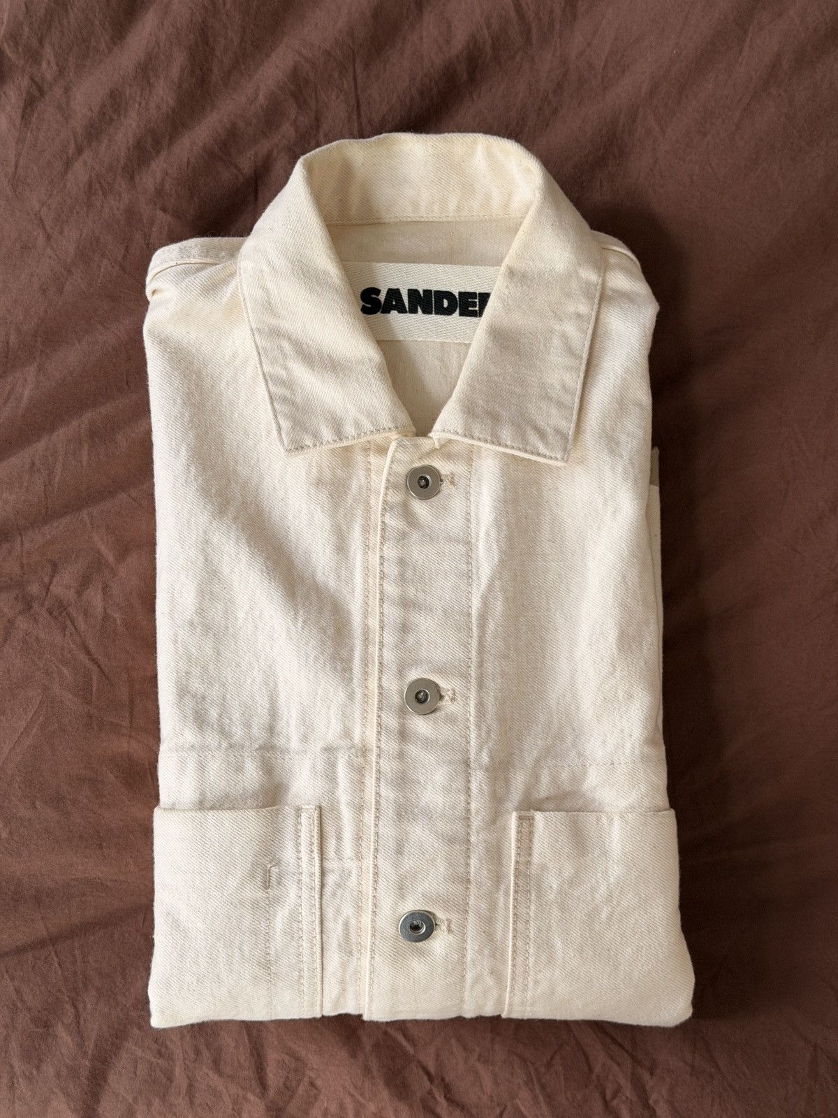 Jil Sander Jil Sander + Ecru Denim Chore Coat Jacket Size US S / EU 44-46 / 1 - 16 Thumbnail