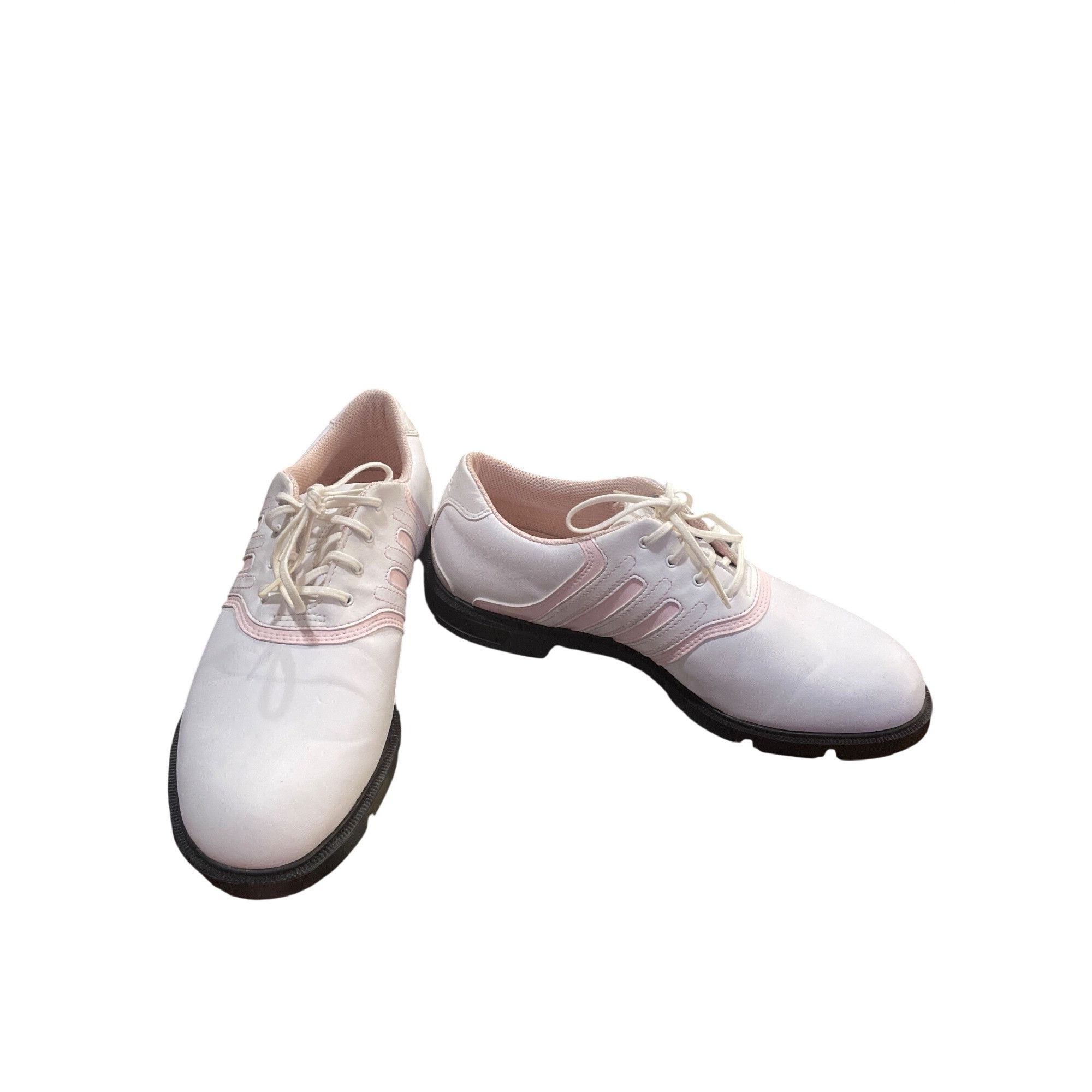 Adidas Adidas 738167 Traxion 2 Wms soft white pink golf shoes sneak Size US 7 / IT 37 - 1 Thumbnail