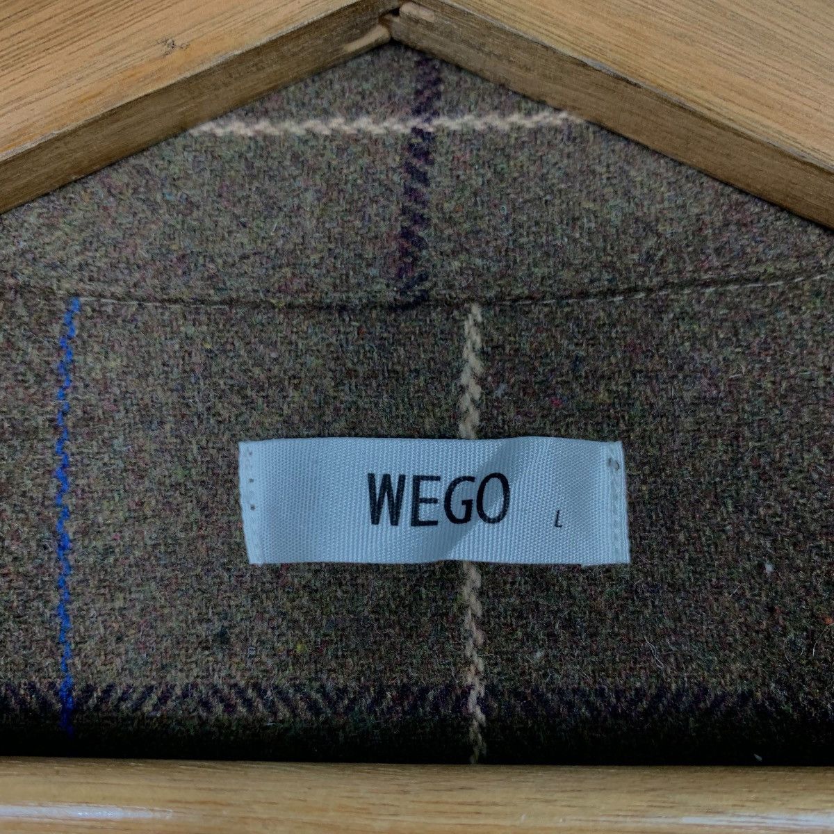 Flannel WEGO Checked Flannel Oversized Button Shirt #2300-C102 Size US L / EU 52-54 / 3 - 15 Thumbnail