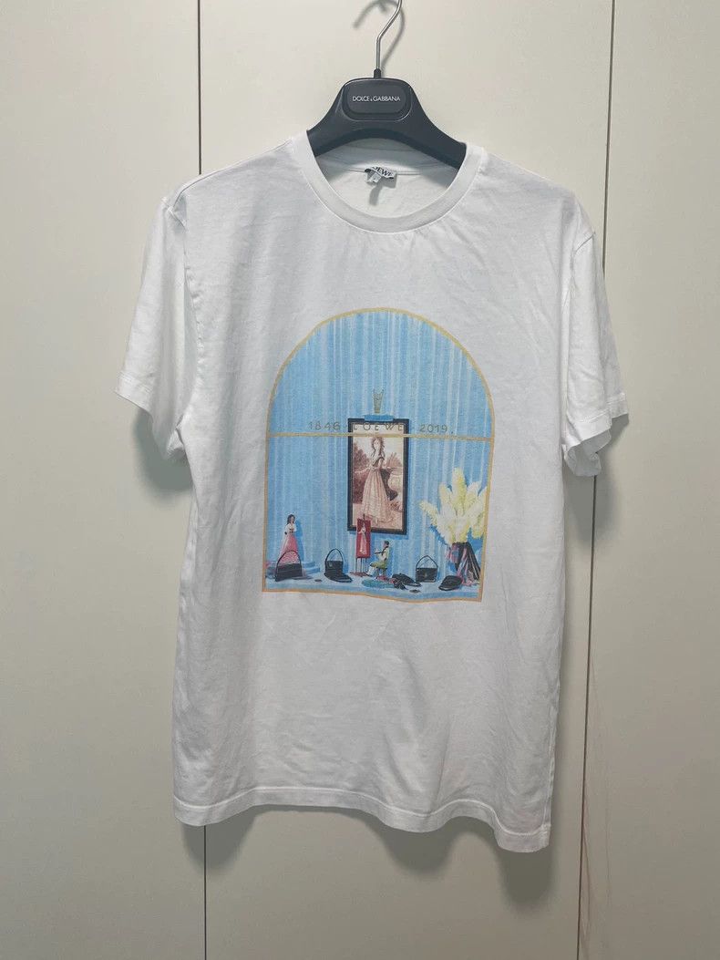 Loewe LOEWE White short sleeves with exquisite oil print pattern Size XS / US 0-2 / IT 36-38 - 3 Thumbnail