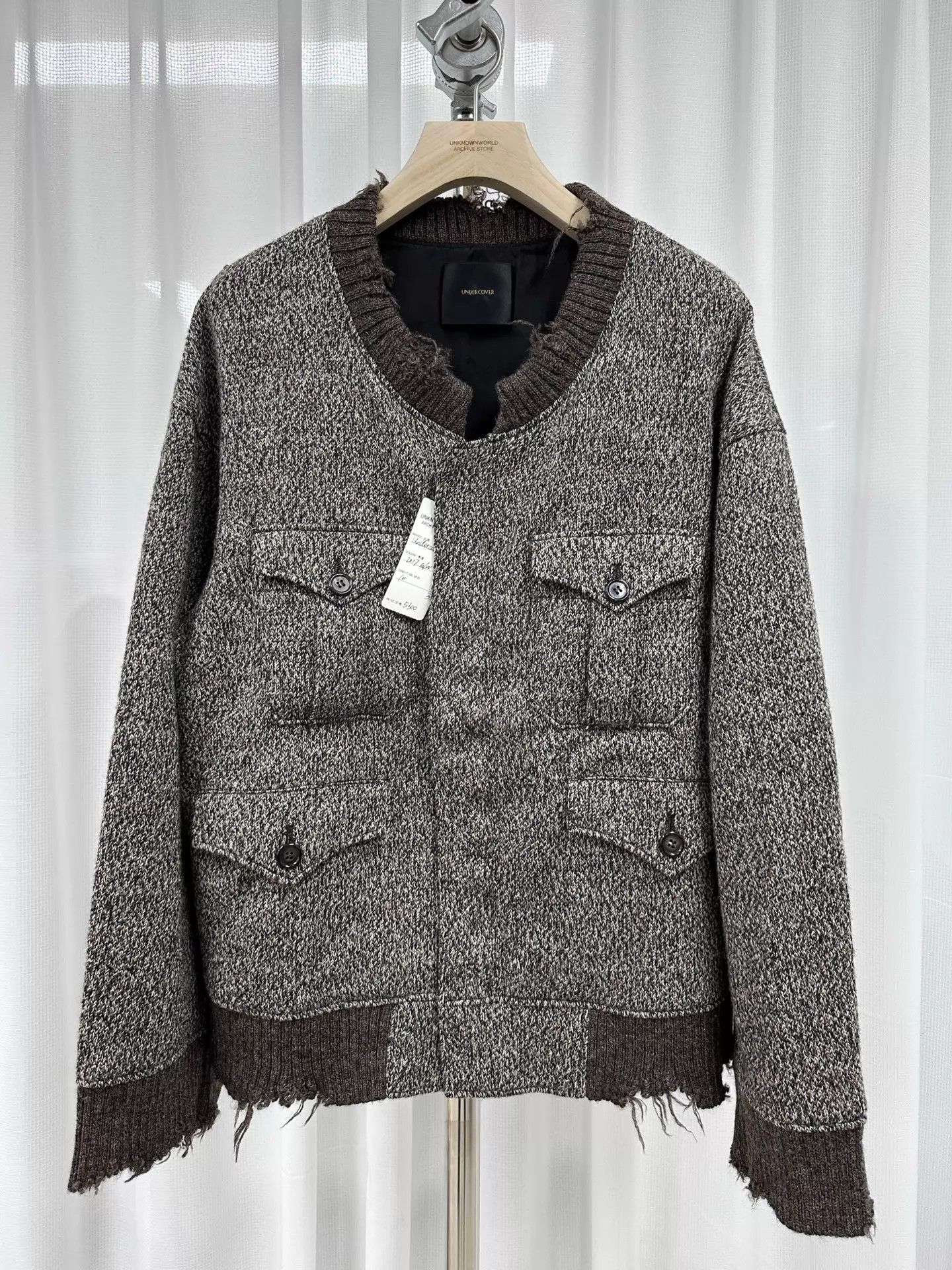 Undercover Undercover 17AW Wool Dissolve Knit Oversized Jacket Size US L / EU 52-54 / 3 - 1 Thumbnail