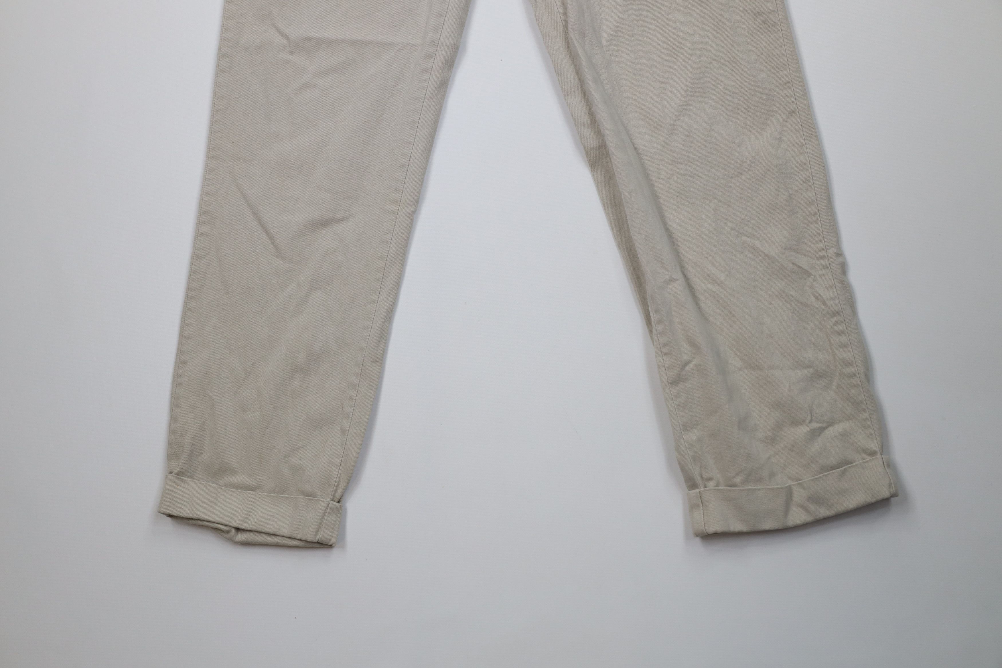 Ralph Lauren Vintage 90s Ralph Lauren Pleated Cuffed Chino Pants Cotton Size US 29 - 4 Thumbnail