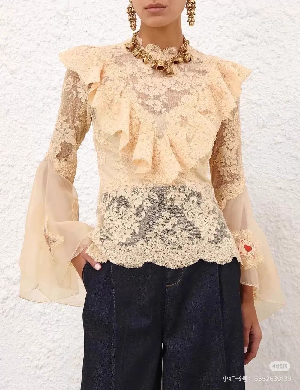 Zimmermann Zimmermann Lace Light Waist - Cinched Top 0P Size ONE SIZE - 1 Thumbnail