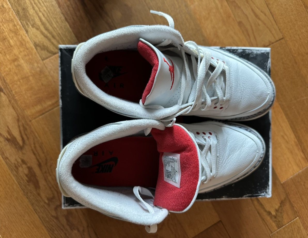 Jordan Brand × Nike Air Jordan 3 White Cement Size US 12 / EU 45 - 6 Thumbnail
