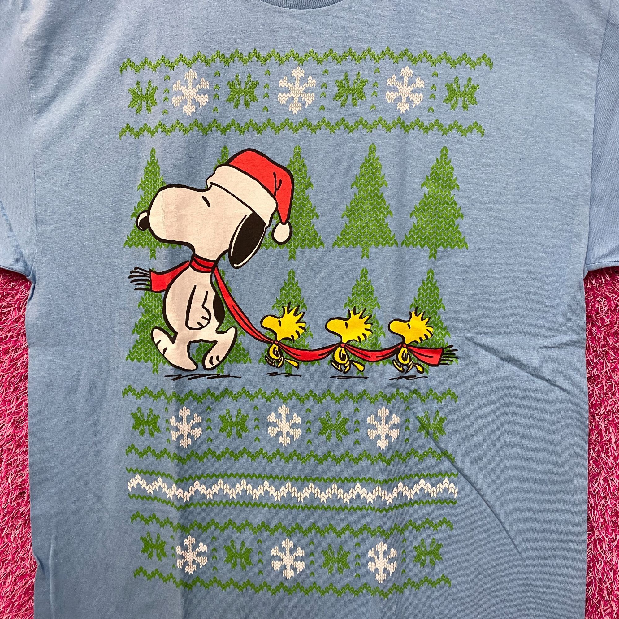 Peanuts Santa Snoopy & Woodstocks Christmas Peanuts Holiday Tee L Size US L / EU 52-54 / 3 - 2 Thumbnail