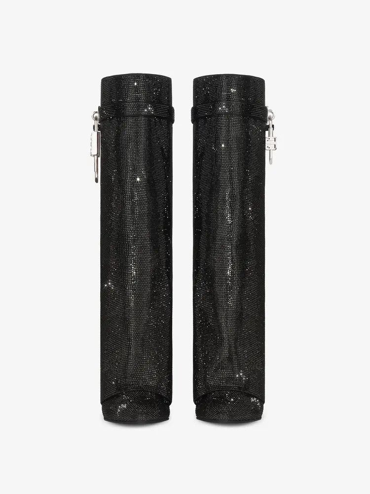 Givenchy o1w1db10525 Shark Lock Pant Boots 90mm in Black Size US 9 / IT 39 - 2 Thumbnail
