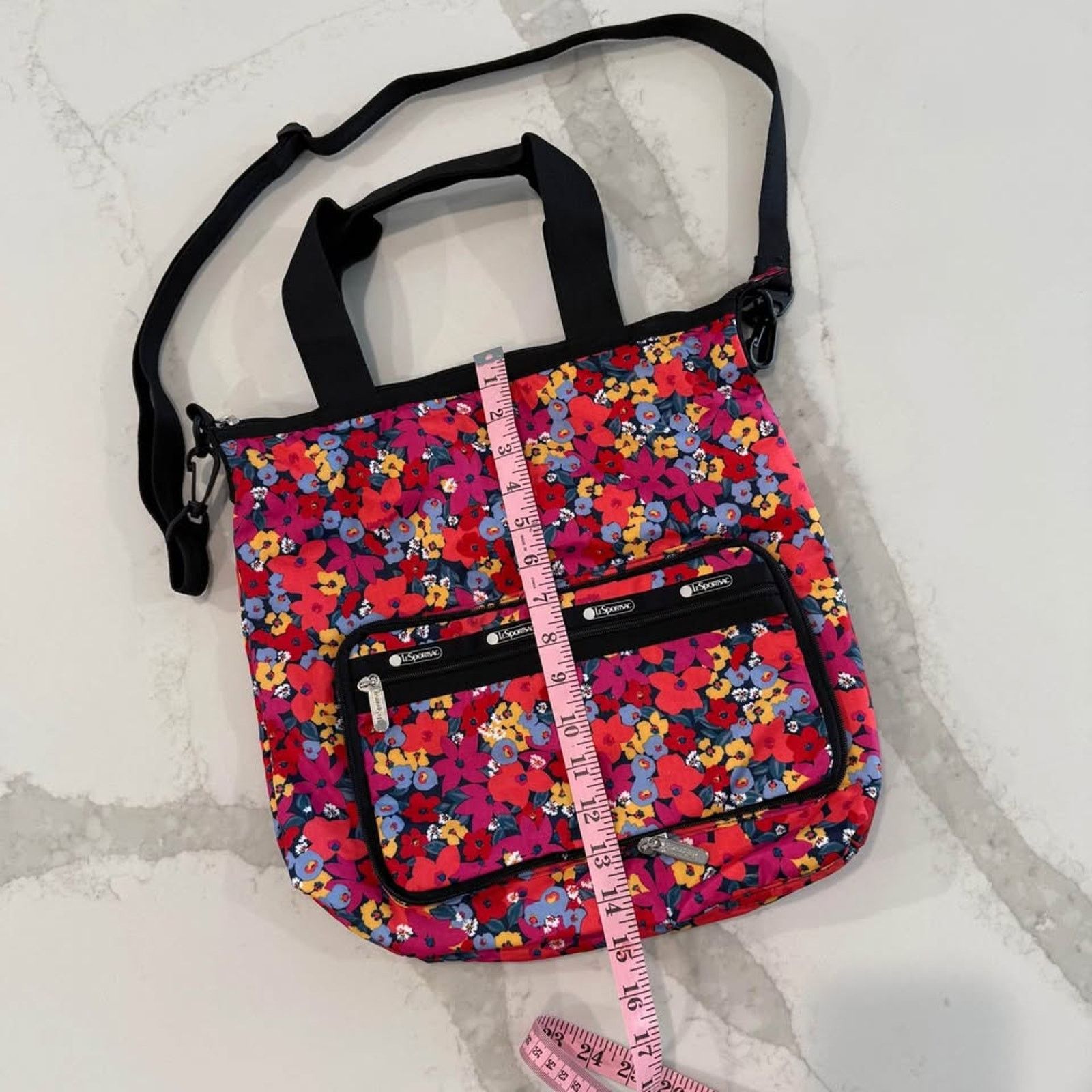 LeSportsac LeSportsac Packable Nylon Slim Tote Bag Adjustable Crossbody Size ONE SIZE - 5 Thumbnail